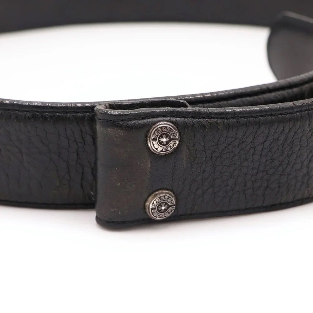 Chrome Hearts 34inch Chrome Hearts PYRAMID LEATHER Belt 1.5 Size ONE SIZE - 4 Thumbnail