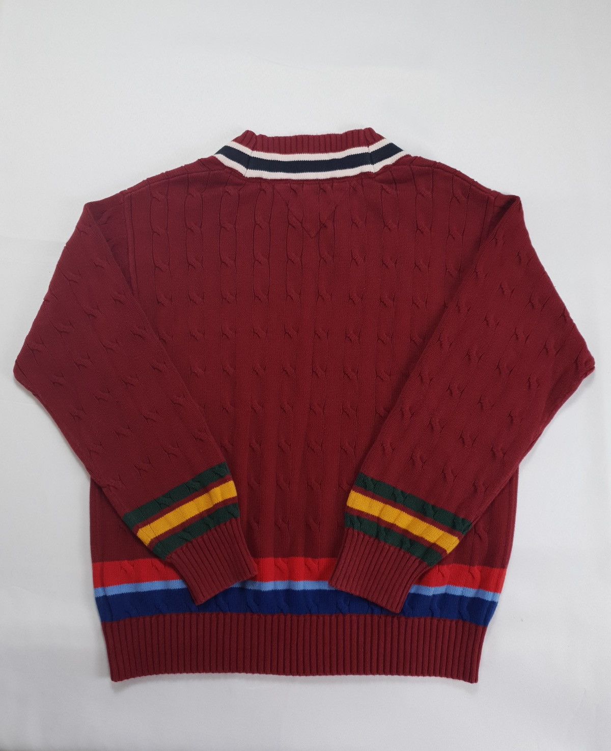 Tommy Hilfiger Vintage Tommy Hilfiger Crawford Cricket V-Neck Sweater Size US L / EU 52-54 / 3 - 5 Thumbnail