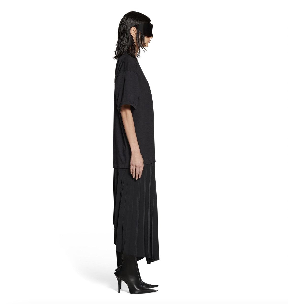 Band Tees o1bcso1str0326 Political Campaign Pleated T-Shirt Dress Size S / US 4 / IT 40 - 4 Thumbnail
