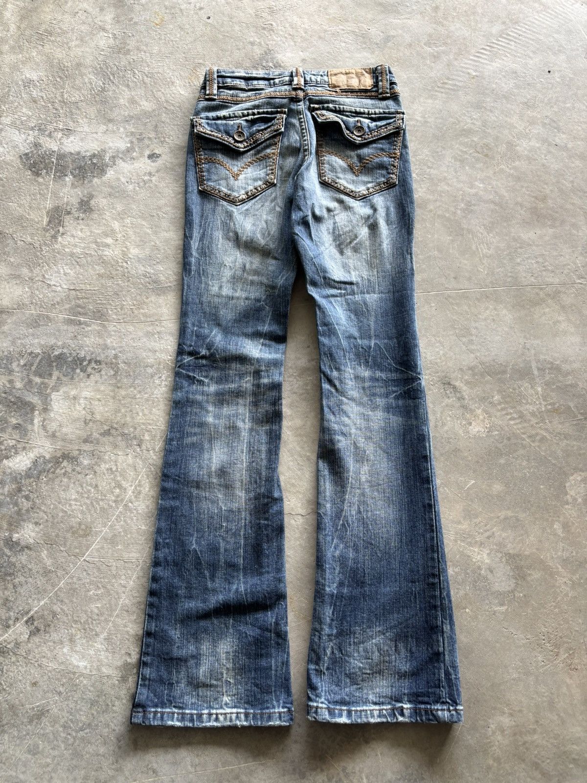 Hysteric Glamour y2k flared washed ultimax jeans japanese denim style Size 26" / US 2 / IT 38 - 13 Thumbnail