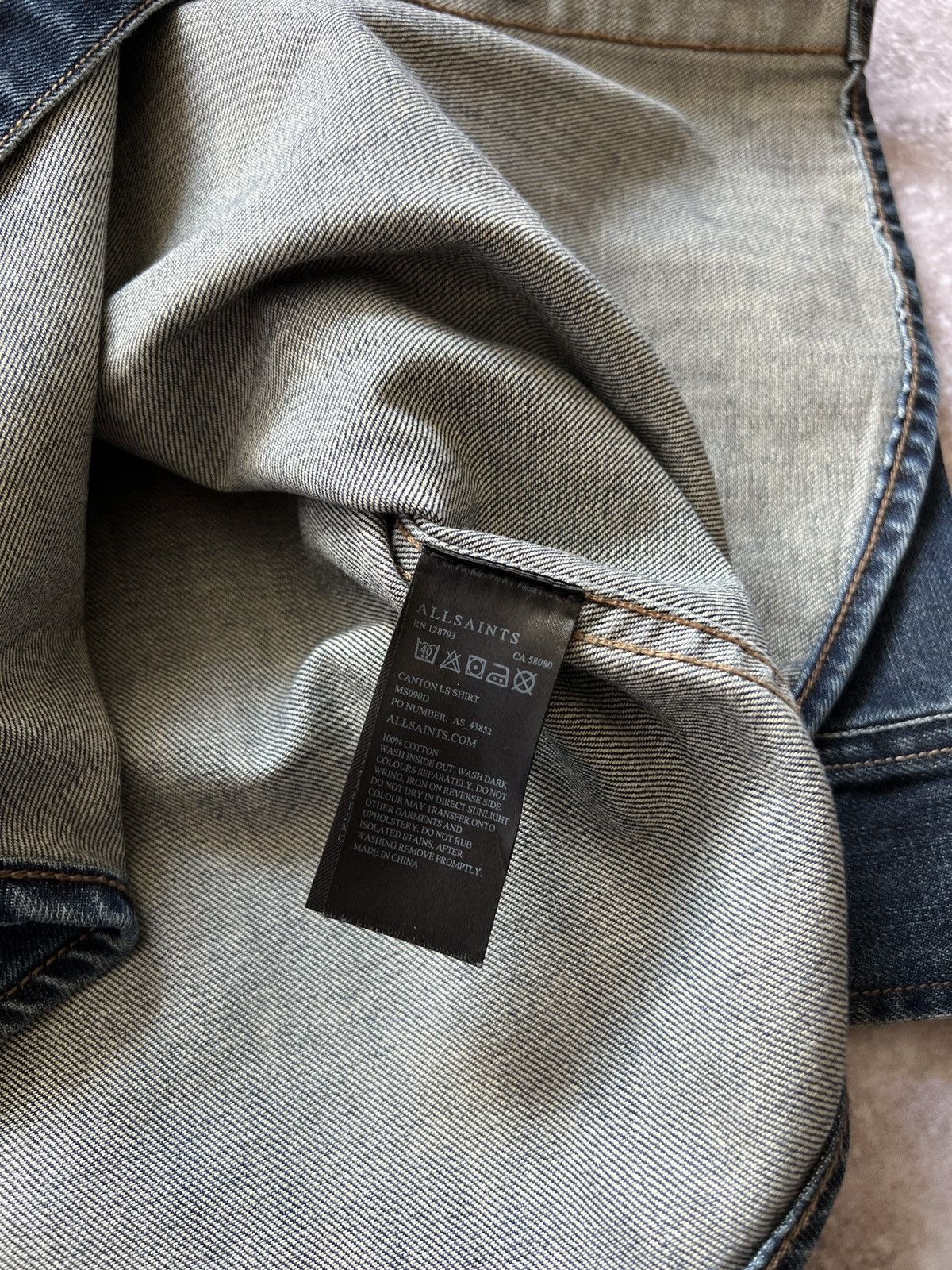 Allsaints AllSaints denim jacket jeans distressed nice colour Size US M / EU 48-50 / 2 - 8 Thumbnail