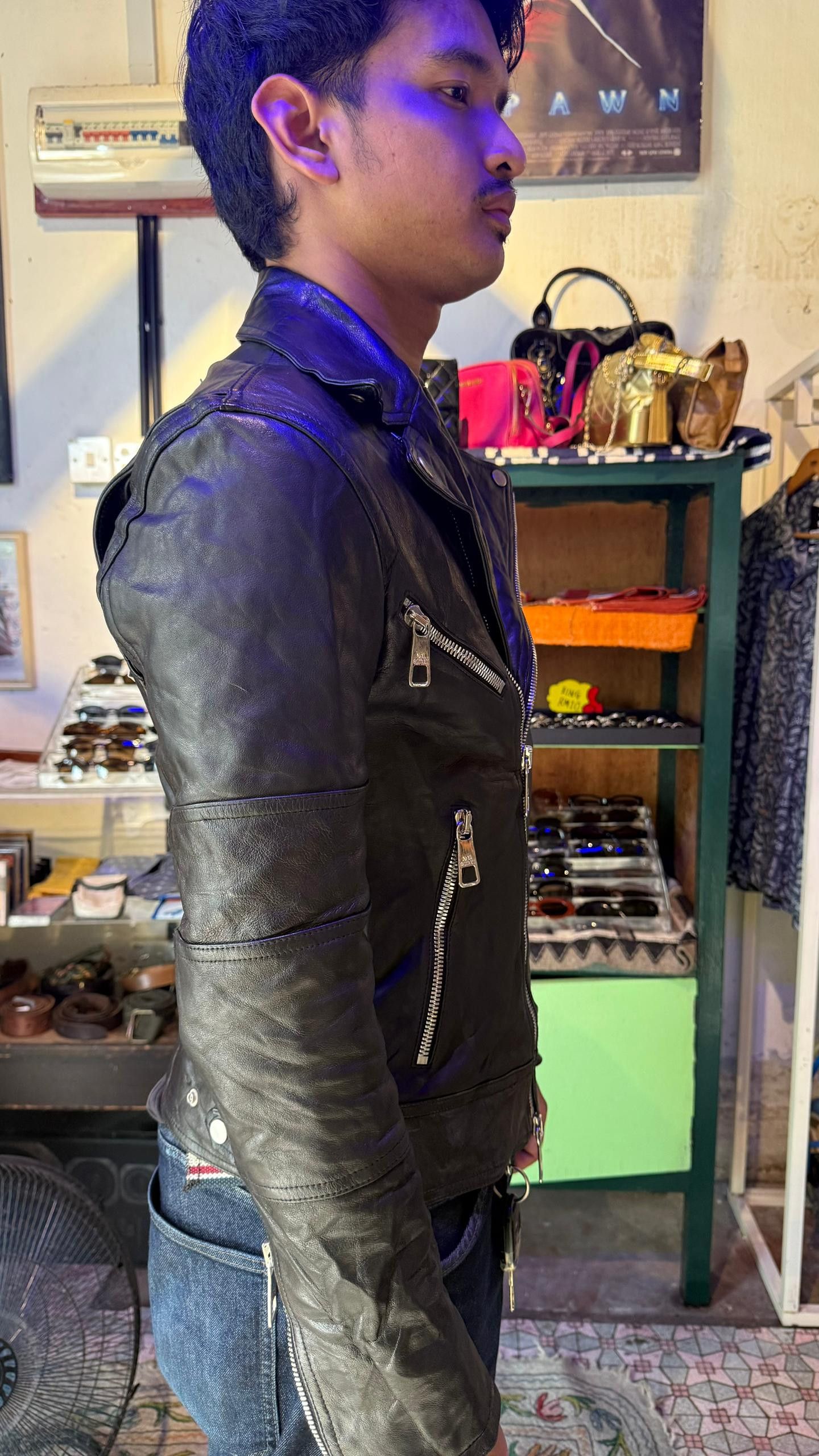 The Unbranded Brand Neil barrett leather jacket inspired by dude nine Size US M / EU 48-50 / 2 - 3 Thumbnail