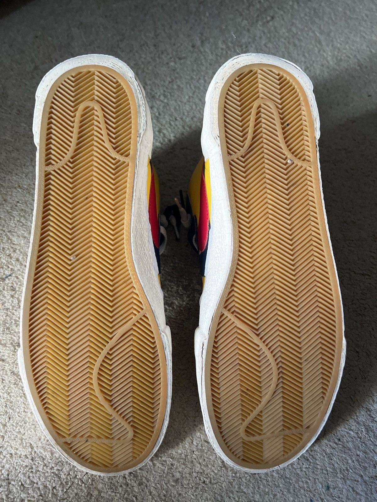 Nike × Sacai Nike Sacai Blazer Varsity Maize Size US 11.5 / EU 44-45 - 7 Thumbnail