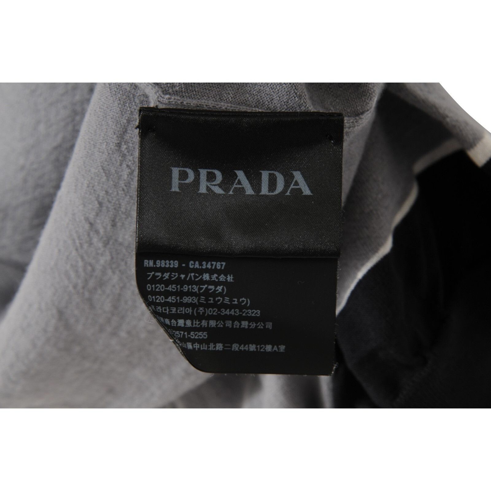 Prada Polo Knit Size IT 52 Gray Wool Silk Blend Size US L / EU 52-54 / 3 - 9 Thumbnail