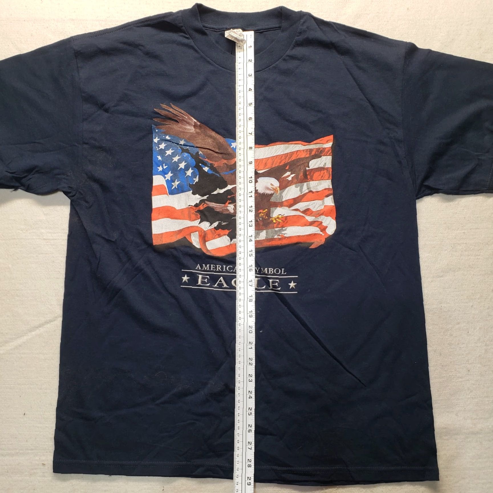 Vintage VINTAGE America Bald Eagle Shirt XL Men Blue Short Sleeve Size US XL / EU 56 / 4 - 6 Thumbnail