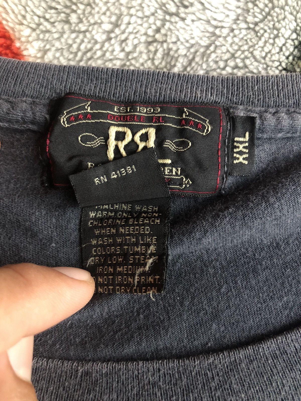 Ralph Lauren Vintage RL Double RL Design Shirt Faded Te Size US XXL / EU 58 / 5 - 9 Thumbnail