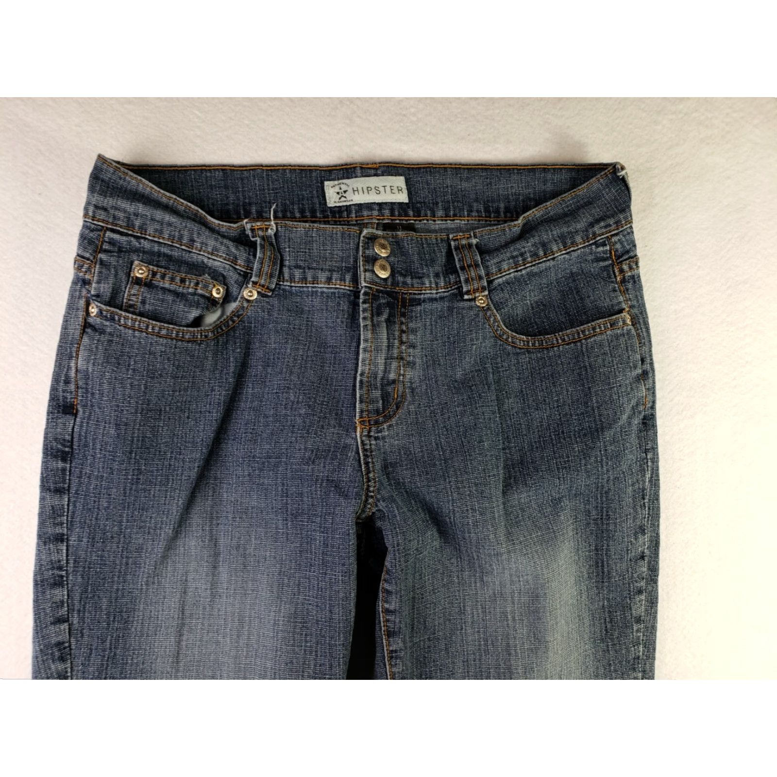 Vintage Arizona Jean Co. Womens Jeans 32x25 Bootcut Medium Wash Hipster Denim Blue Size 11 Regular Waist 32 Inseam 25 Z Size 27" / US 4 / IT 40 - 3 Thumbnail