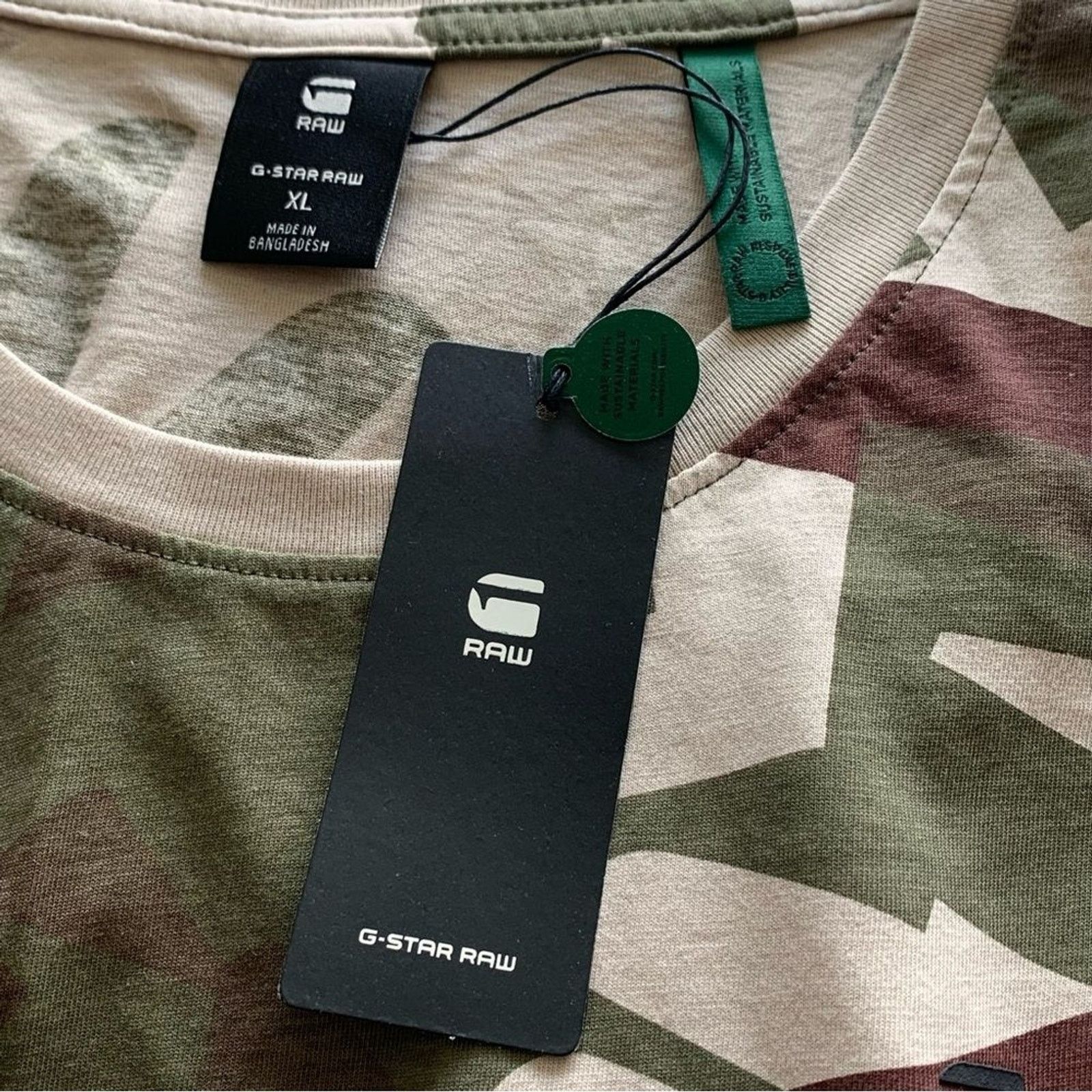 G-Star G-Star Raw Camouflage T-Shirt Men’s Logo Short Sleeve XL Size US XL / EU 56 / 4 - 7 Thumbnail