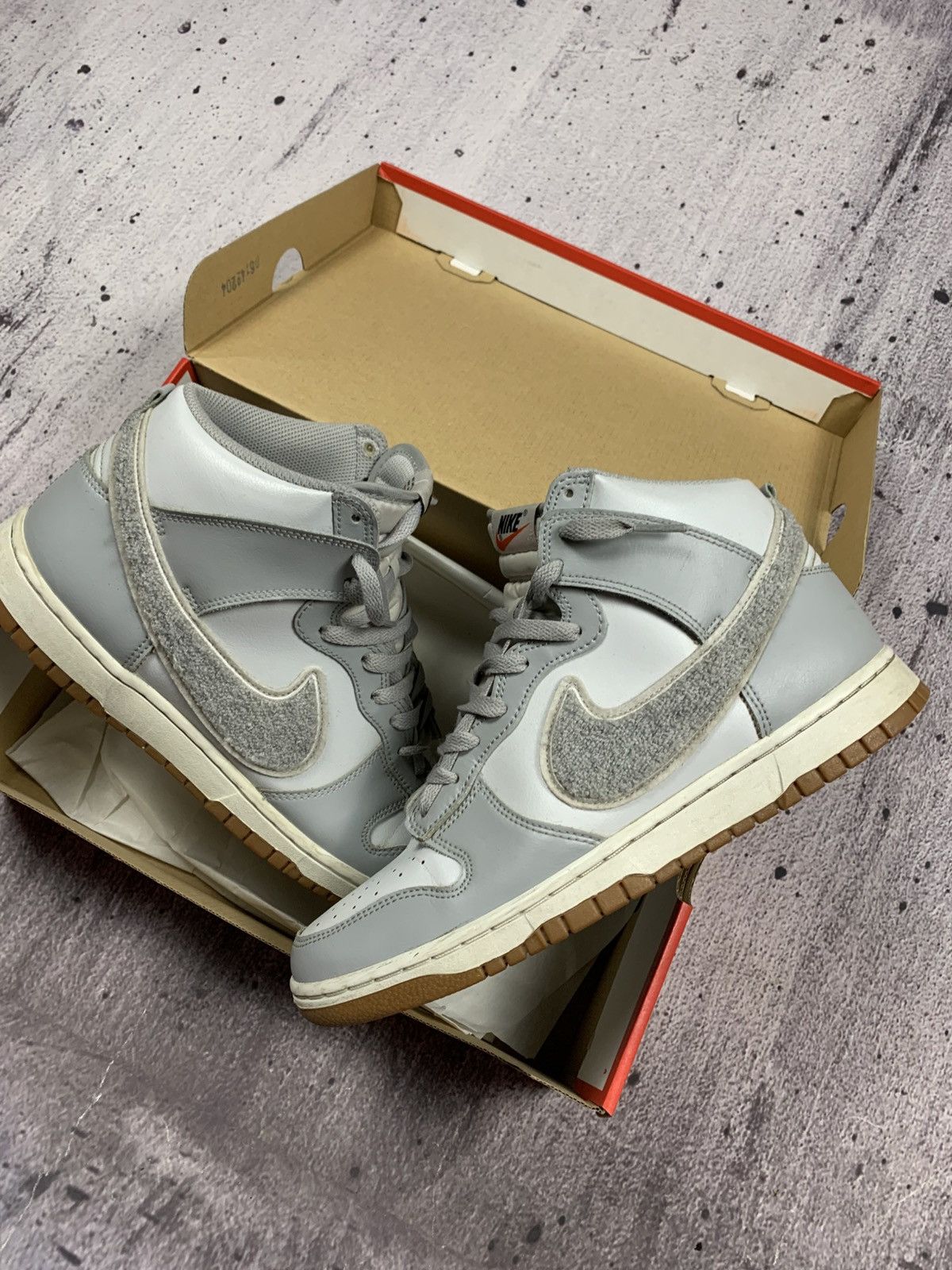 Nike × Vintage Nike Dunk Hi Retro University Vintage Streetwear Sk8 Style Size US 10.5 / EU 43-44 - 8 Thumbnail