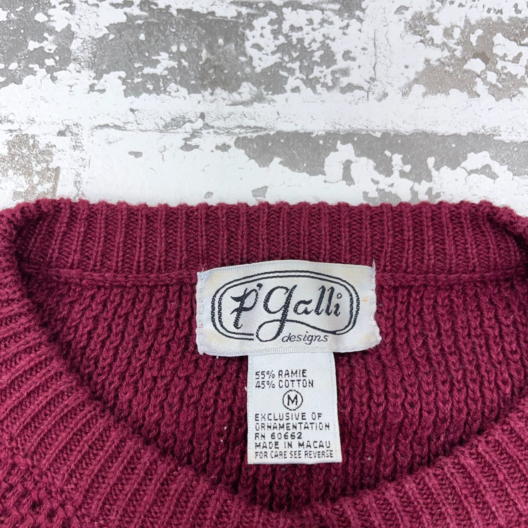 Vintage VINTAGE P Galli Cardigan Sweater Women M Red Knit Cotton Ramie 90s Y2K Classic Charmed Accessories Mens? Size M / US 6-8 / IT 42-44 - 6 Thumbnail