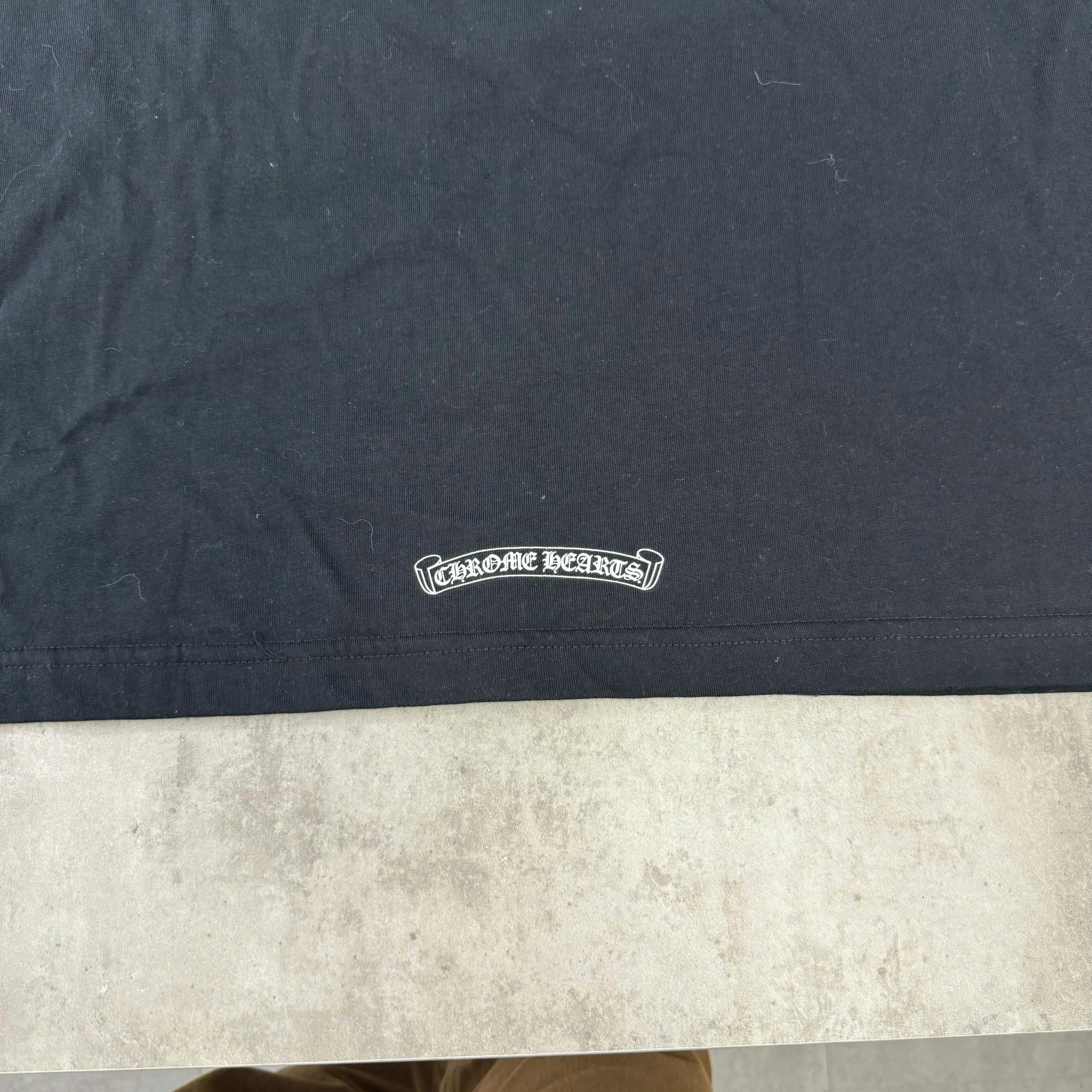 Chrome Hearts Chrome Hearts Black Tee Horseshoe Size US XL / EU 56 / 4 - 15 Thumbnail