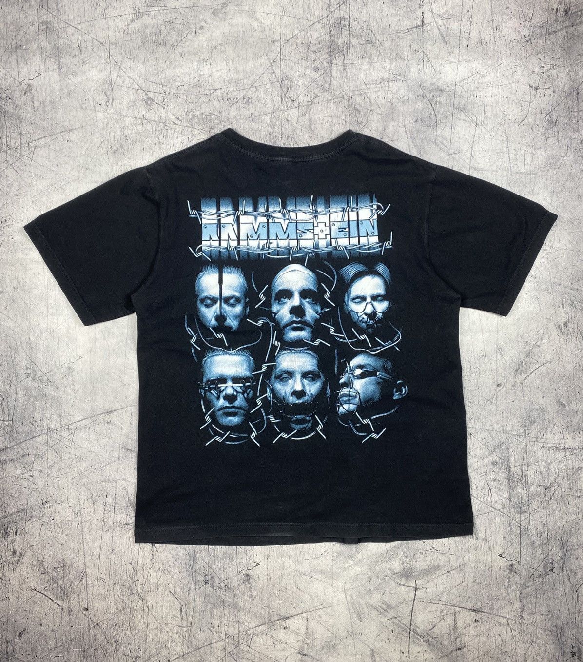 Band Tees Rammstein Double-Sided Graphic Band T-Shirt Vintage Y2K Size US L / EU 52-54 / 3 - 13 Thumbnail