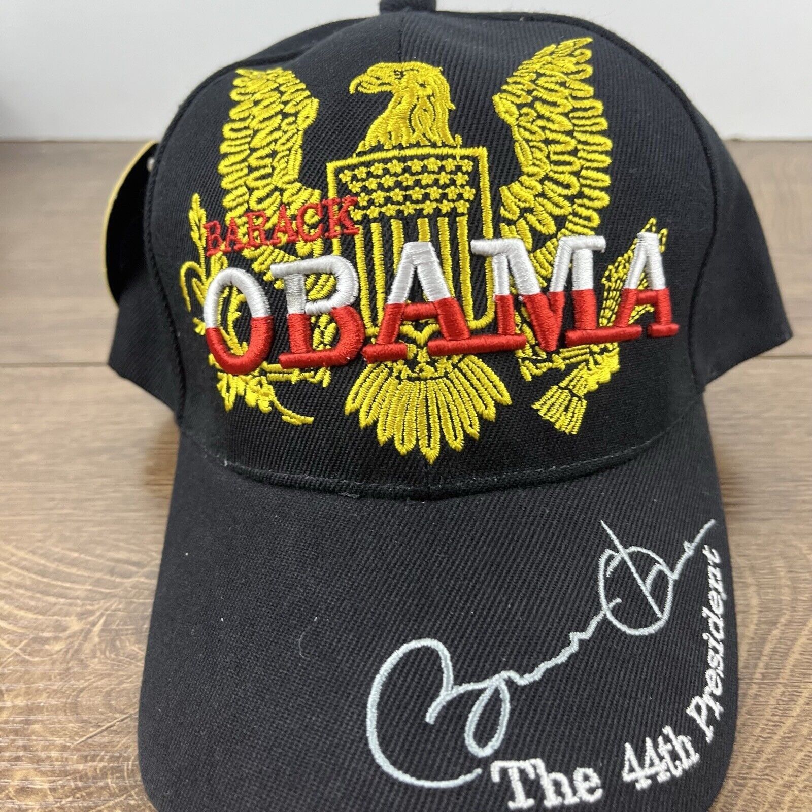 Other Barack Obama Hat 44th President Black Cap Hat Adjustable Hat Size ONE SIZE - 7 Thumbnail