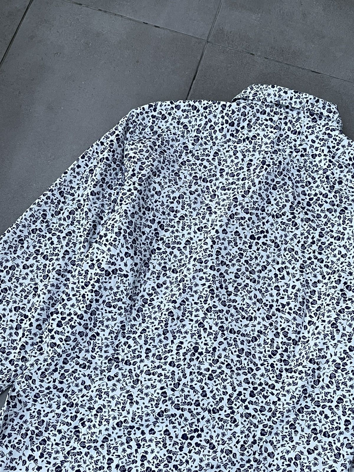 Diesel Diesel Floral Skull All Over Print White Black Shirt Size US L / EU 52-54 / 3 - 13 Thumbnail