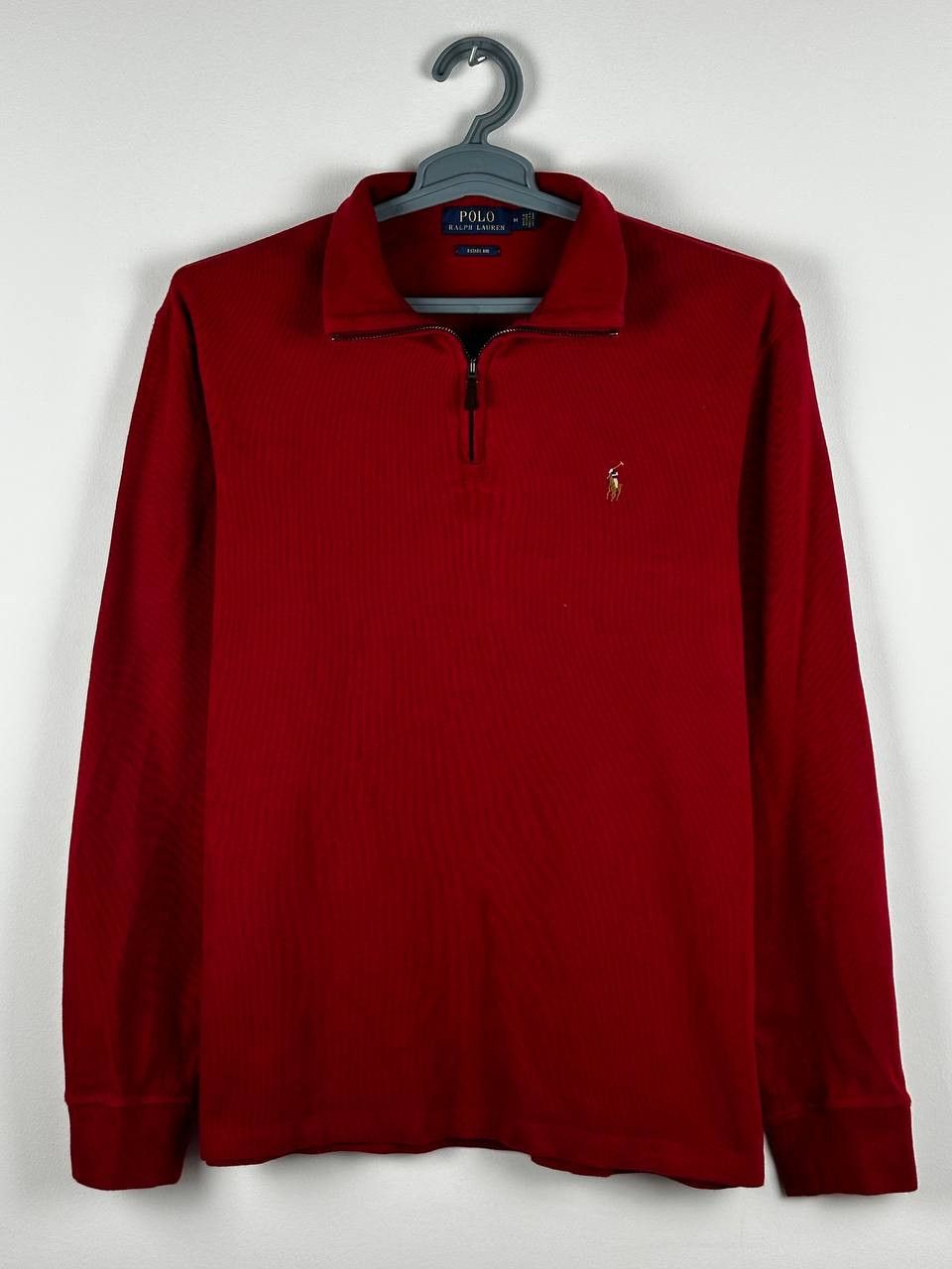 Polo Ralph Lauren × Ralph Lauren Polo Ralph Lauren 1/3 Zip Red Sweater Luxury Size US M / EU 48-50 / 2 - 3 Thumbnail