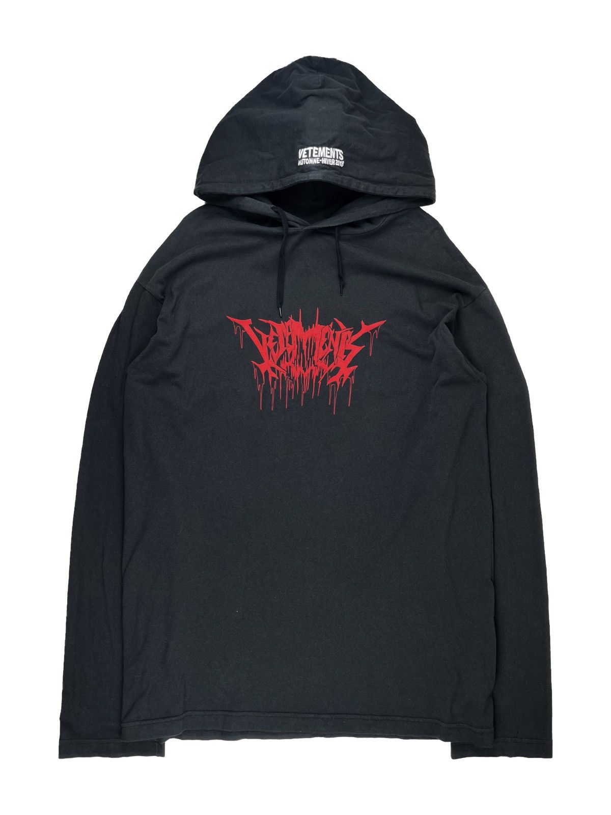 Vetements AW17 Vetements Heavy Metal Logo City Tour Tshirt Hoodie | Grailed