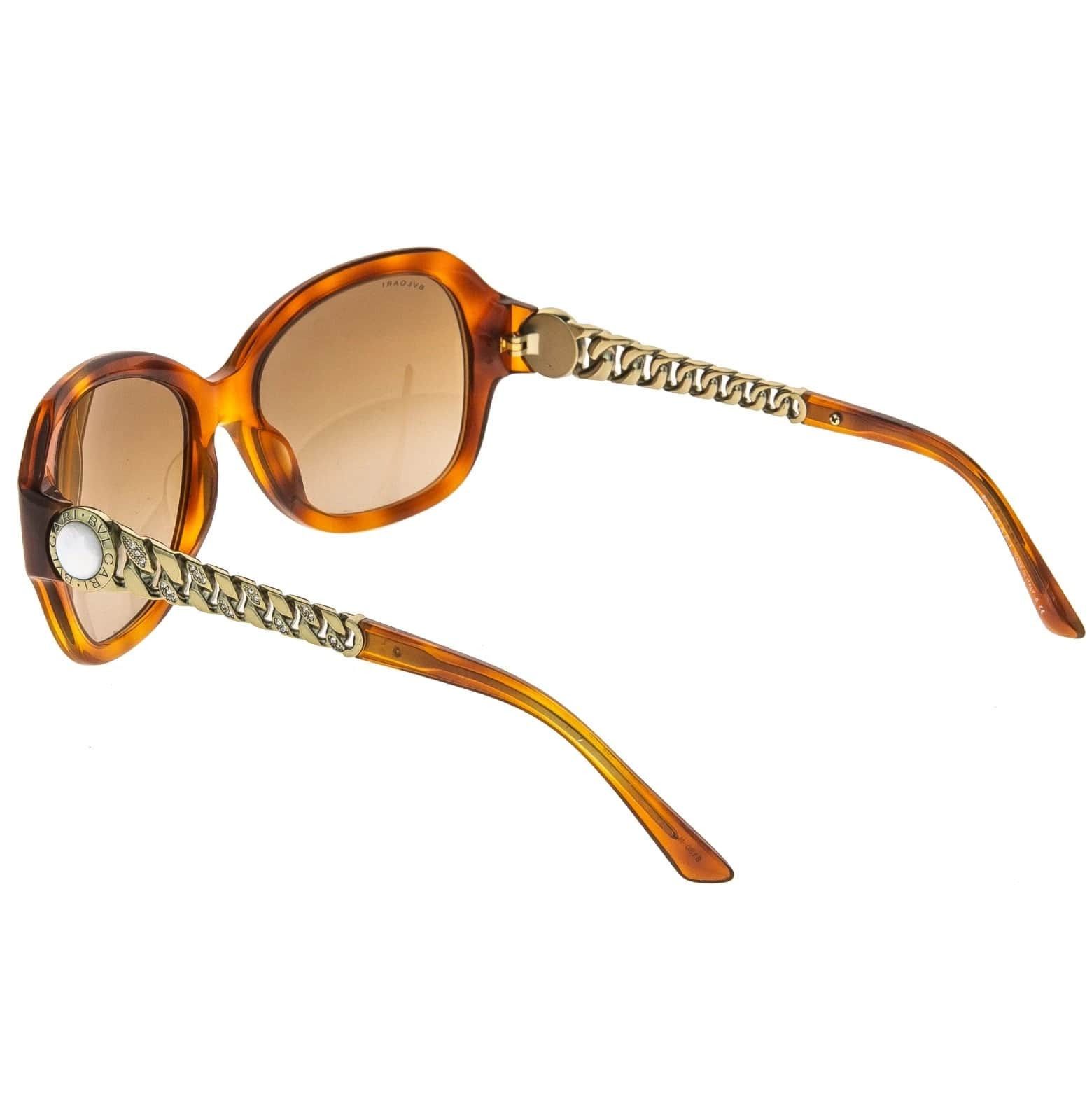 Bvlgari BVLGARI BV8130HB CATENE Crystal Chain Oval Sunglasses 8130 Size ONE SIZE - 8 Thumbnail