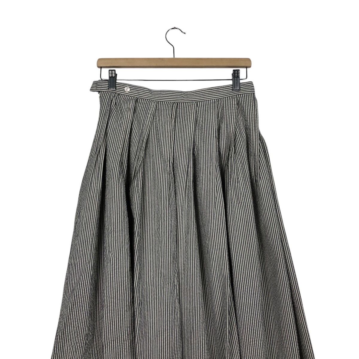 Issey Miyake 📌Vintage Hickory Chore Worker Skirt Mademoiselle Non Non Size 28" / US 6 / IT 42 - 11 Thumbnail