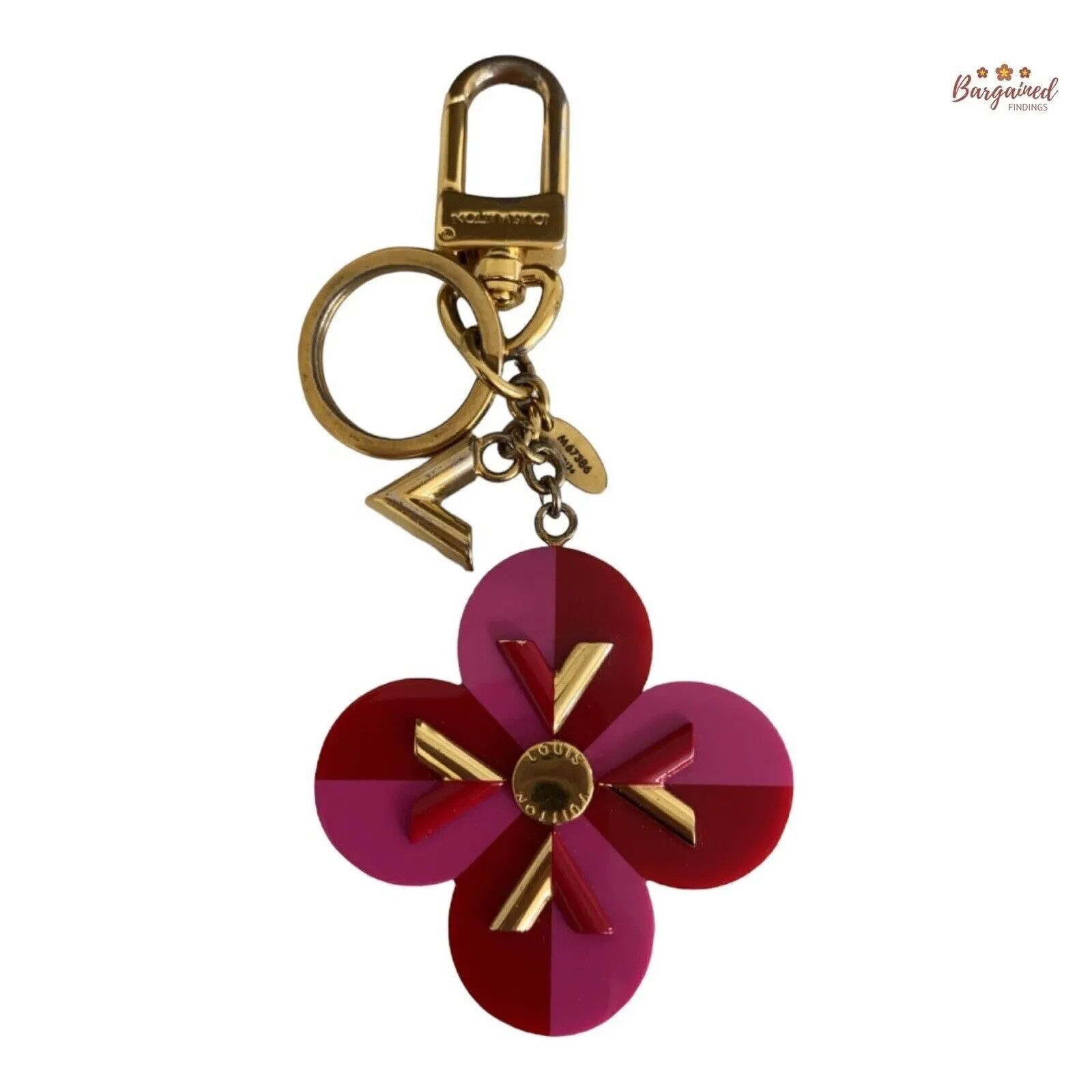 Louis Vuitton LOUIS VUITTON Resin Flower & V Key Holder & Bag Charm Size ONE SIZE - 1 Thumbnail