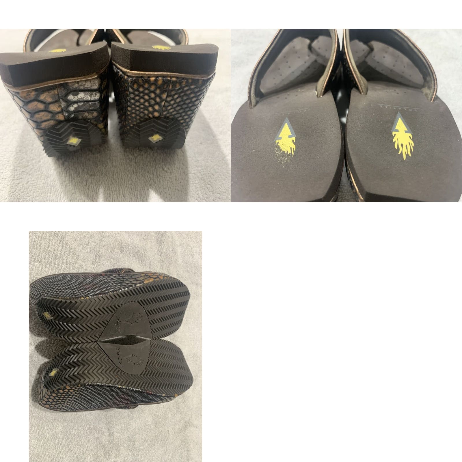 Vintage VOLATILE Snake Print Sandals Women's Size 7 Brown Frappachino Size US 7 / IT 37 - 8 Thumbnail