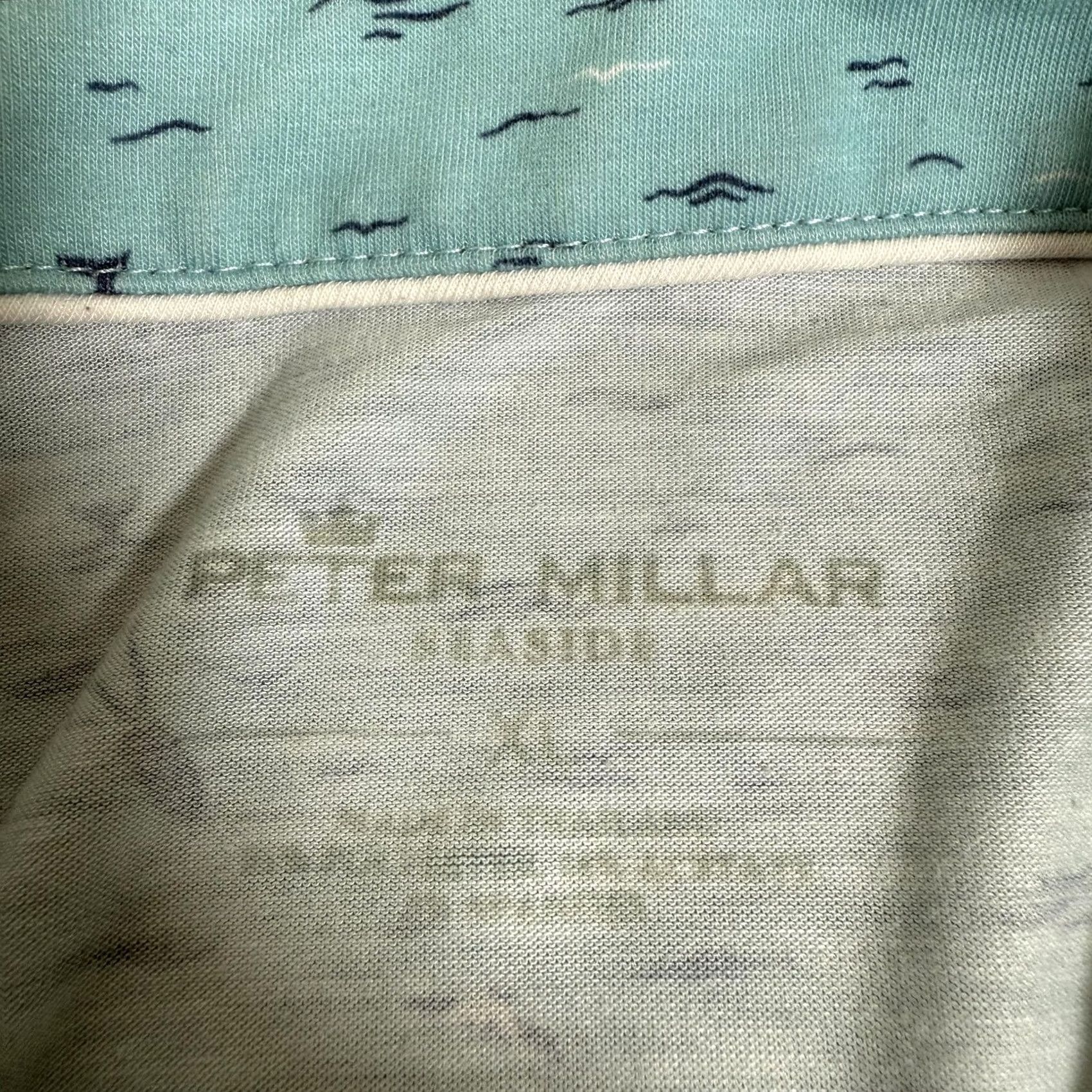 Peter Millar Peter Millar Shirt Mens XL Blue Seaside Wash Polo Golf Stretch Size US XL / EU 56 / 4 - 7 Thumbnail