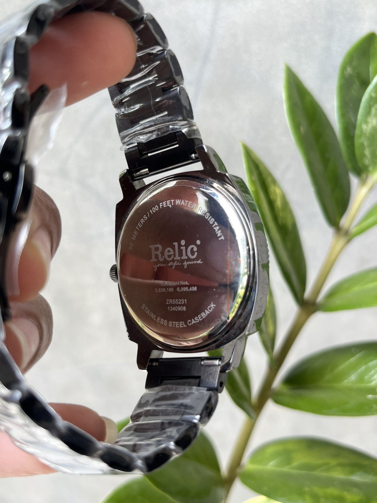 Fossil Vintage RELIC BIG TIC WATCH SPIRAL SKULL BLACK Size ONE SIZE - 7 Thumbnail