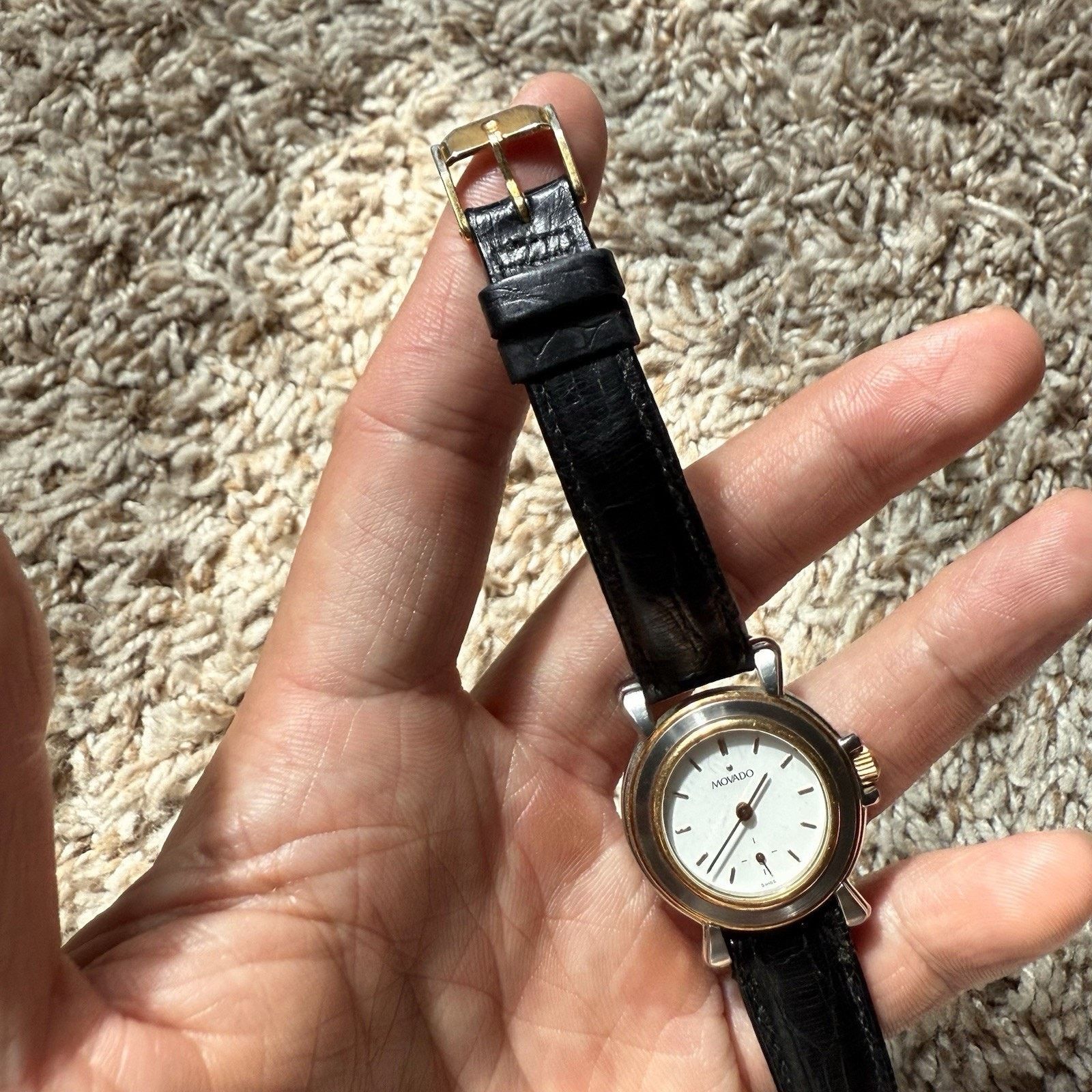 Movado Vintage Movado Folio Manual Watch Two Tone 18k Gold 26mm Size ONE SIZE - 9 Thumbnail