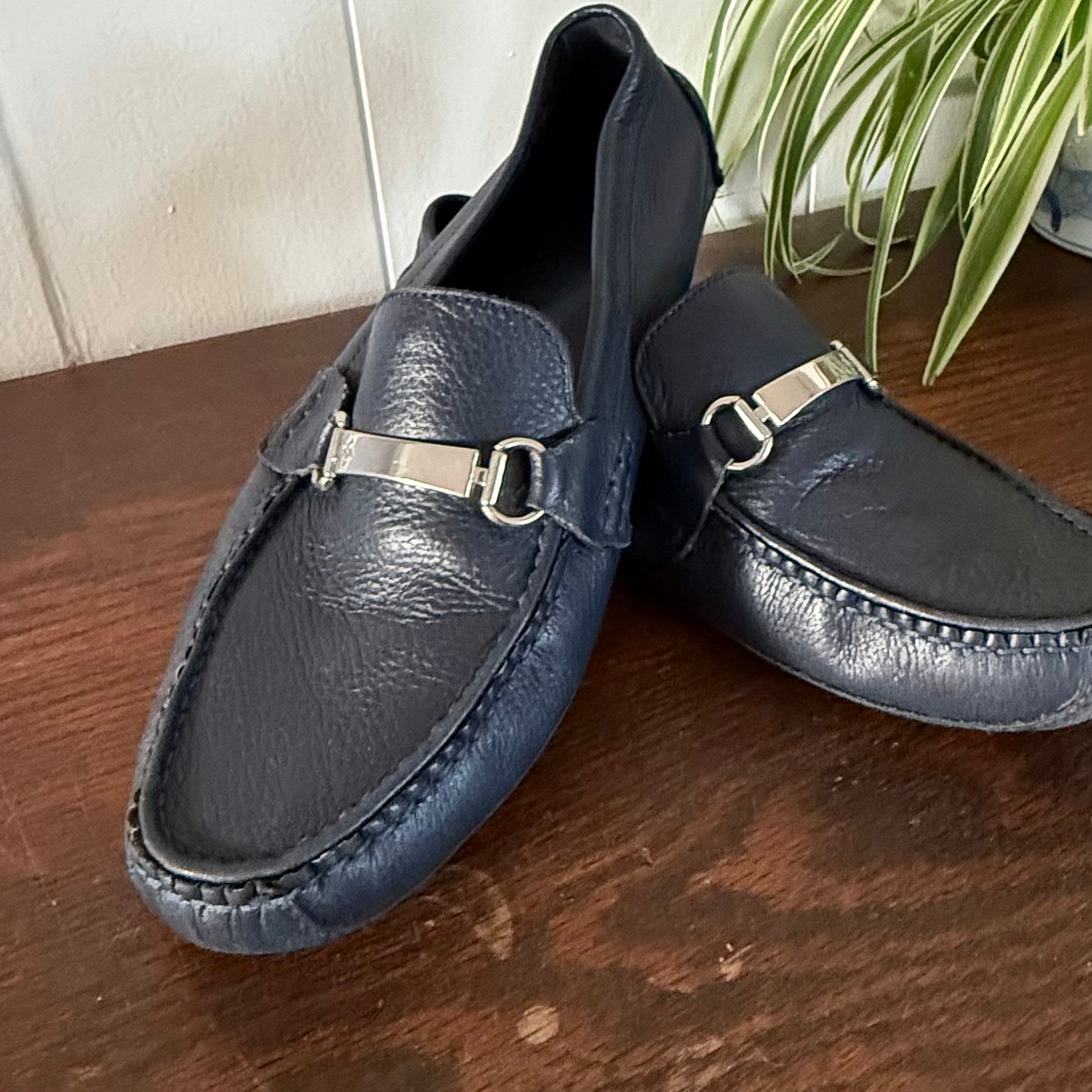 Cole Haan Men’s Sz 10 Cole Haan Provincetown Bit Driver II Loafer Navy Size US 10 / EU 43 - 1 Thumbnail