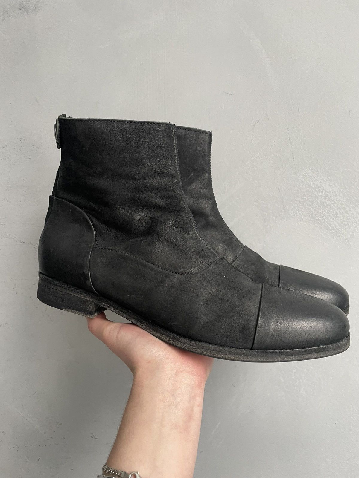 Hedi Slimane Rare black opium leather hedi slimane style zipper boots Size US 8 / EU 41 - 1 Thumbnail