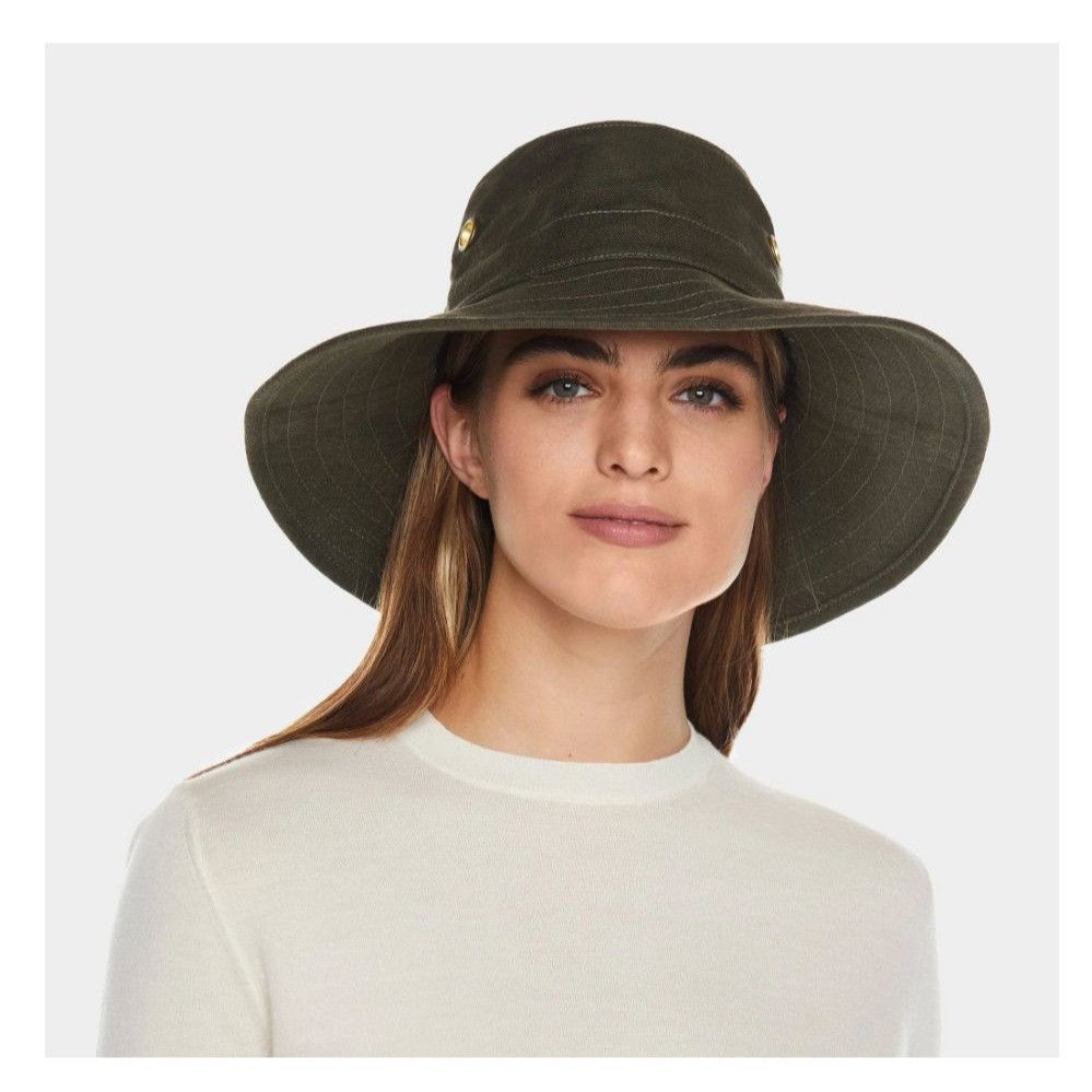 Tilley NWT Tilley Hemp Broad Brim Natural Hat Olive Large MSRP$115 Size ONE SIZE - 1 Thumbnail