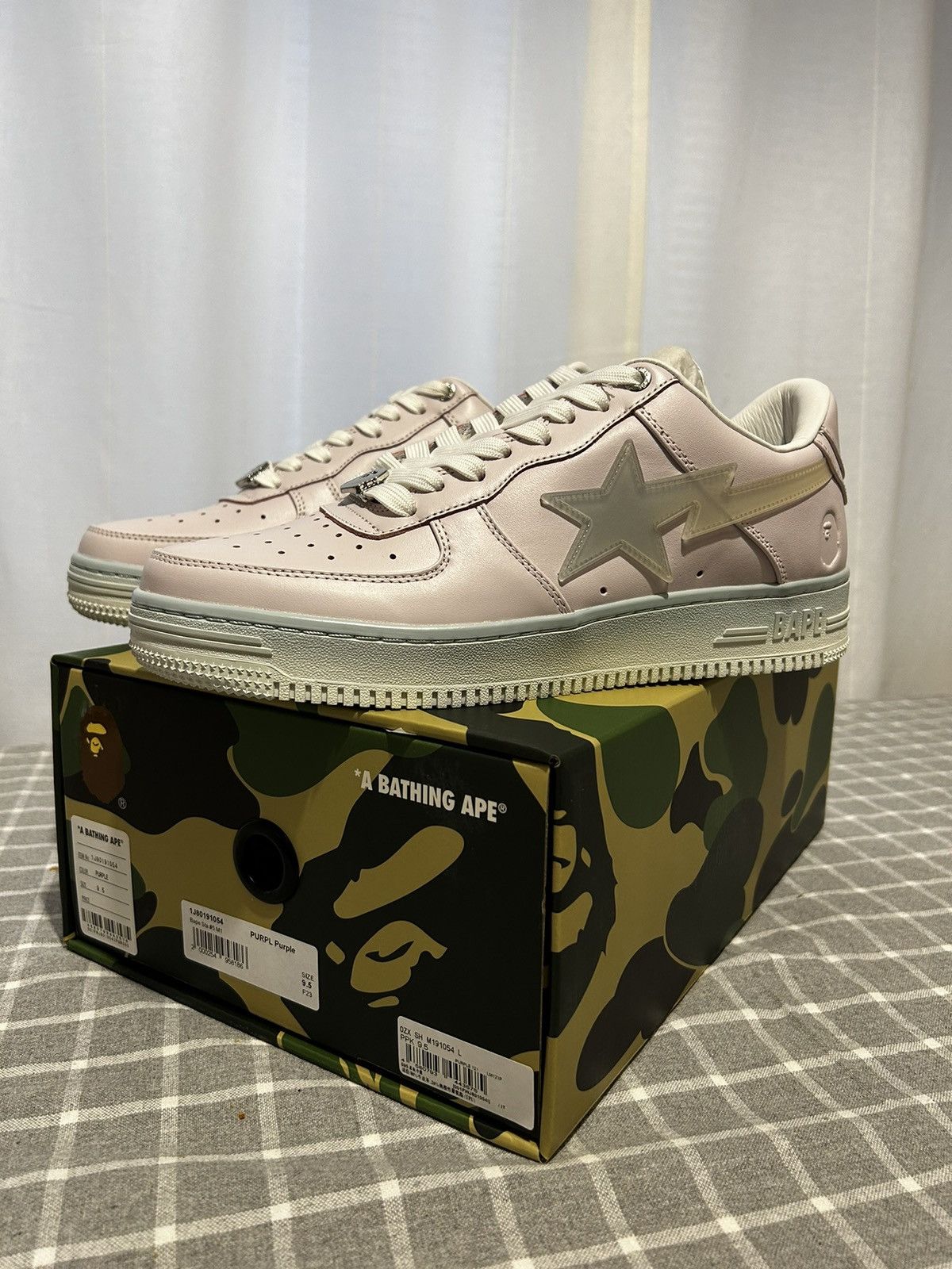 image of Bape Sta 5 M1 “Beige” Shoes in Pink, Men's (Size 9.5)
