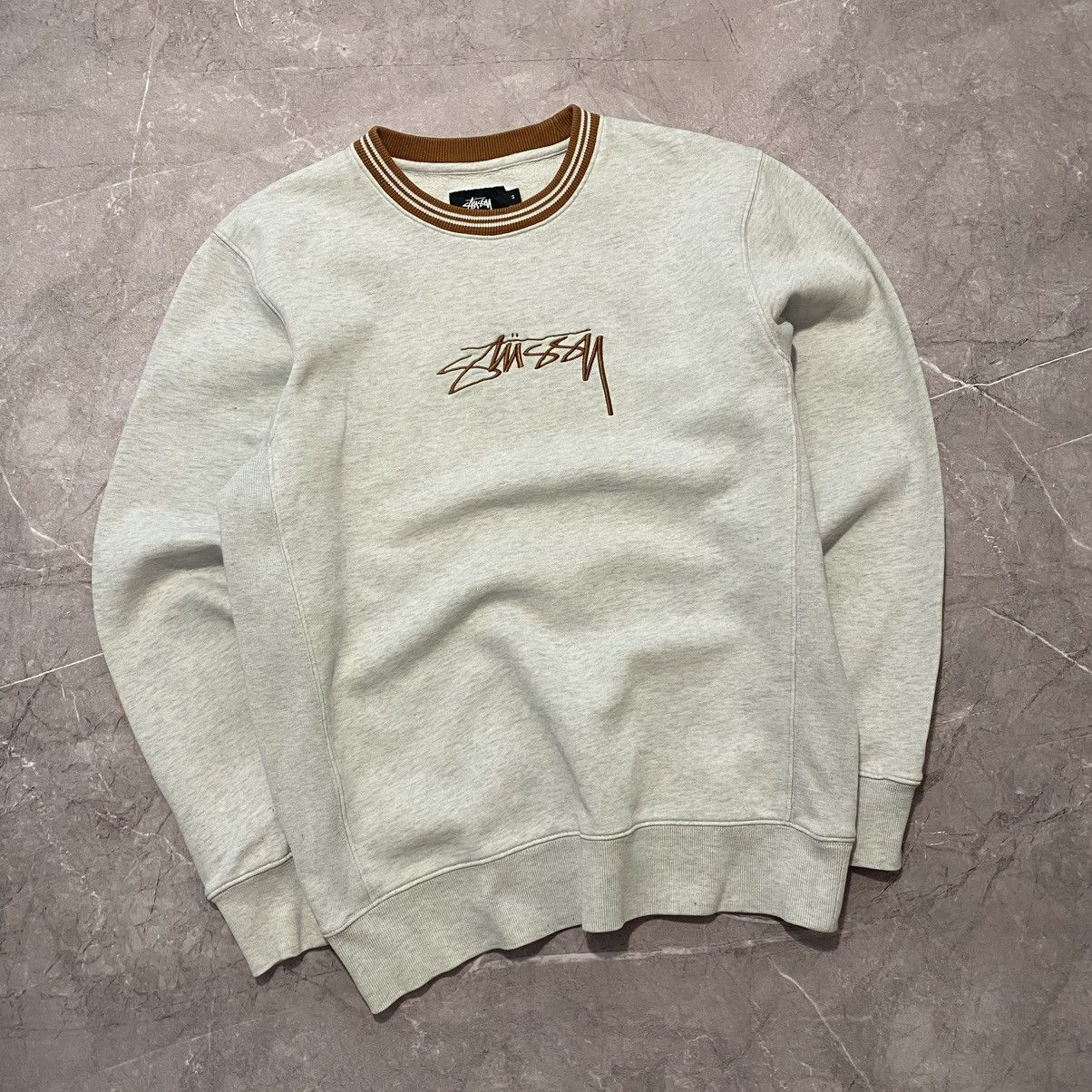 Stussy STUSSY SWEATSHIRT CENTER LOGO GREY 00s Size US M / EU 48-50 / 2 - 1 Thumbnail
