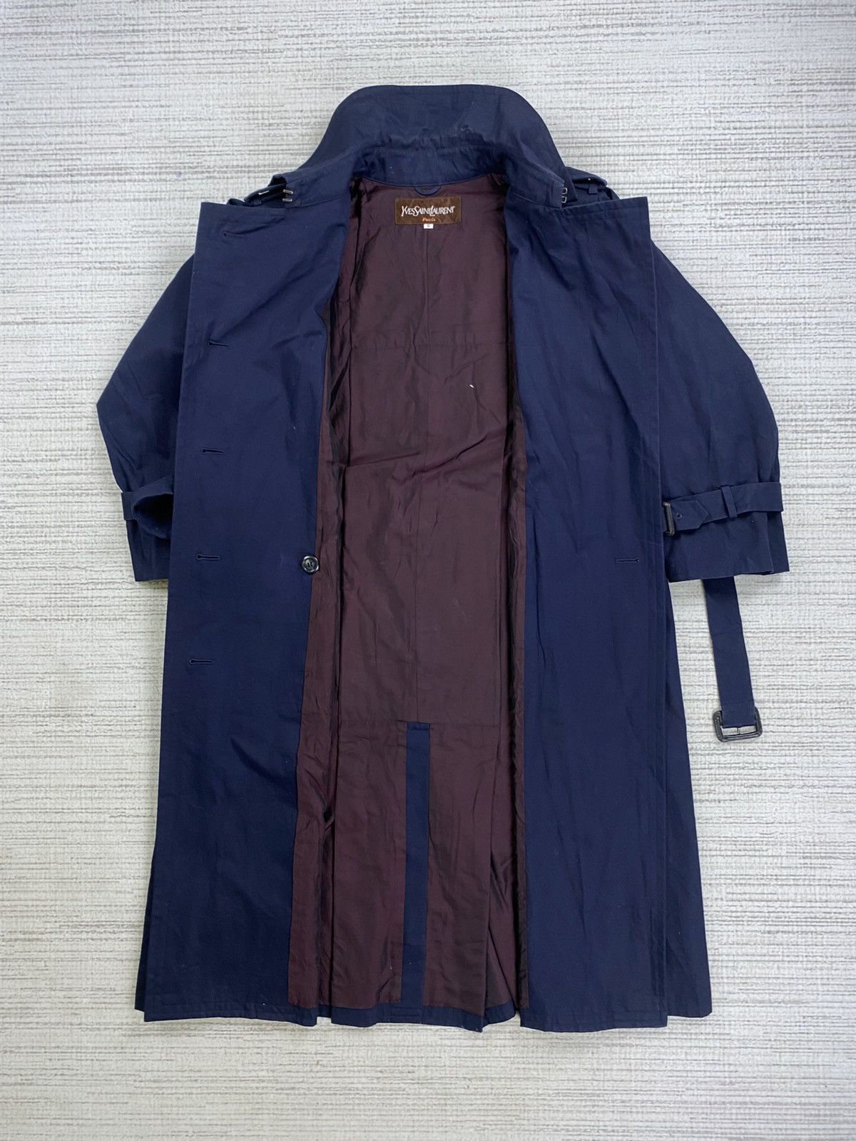 Yves Saint Laurent Vintage Yves Saint Laurent Double Breast Trench Coat Jacket Size US M / EU 48-50 / 2 - 9 Thumbnail