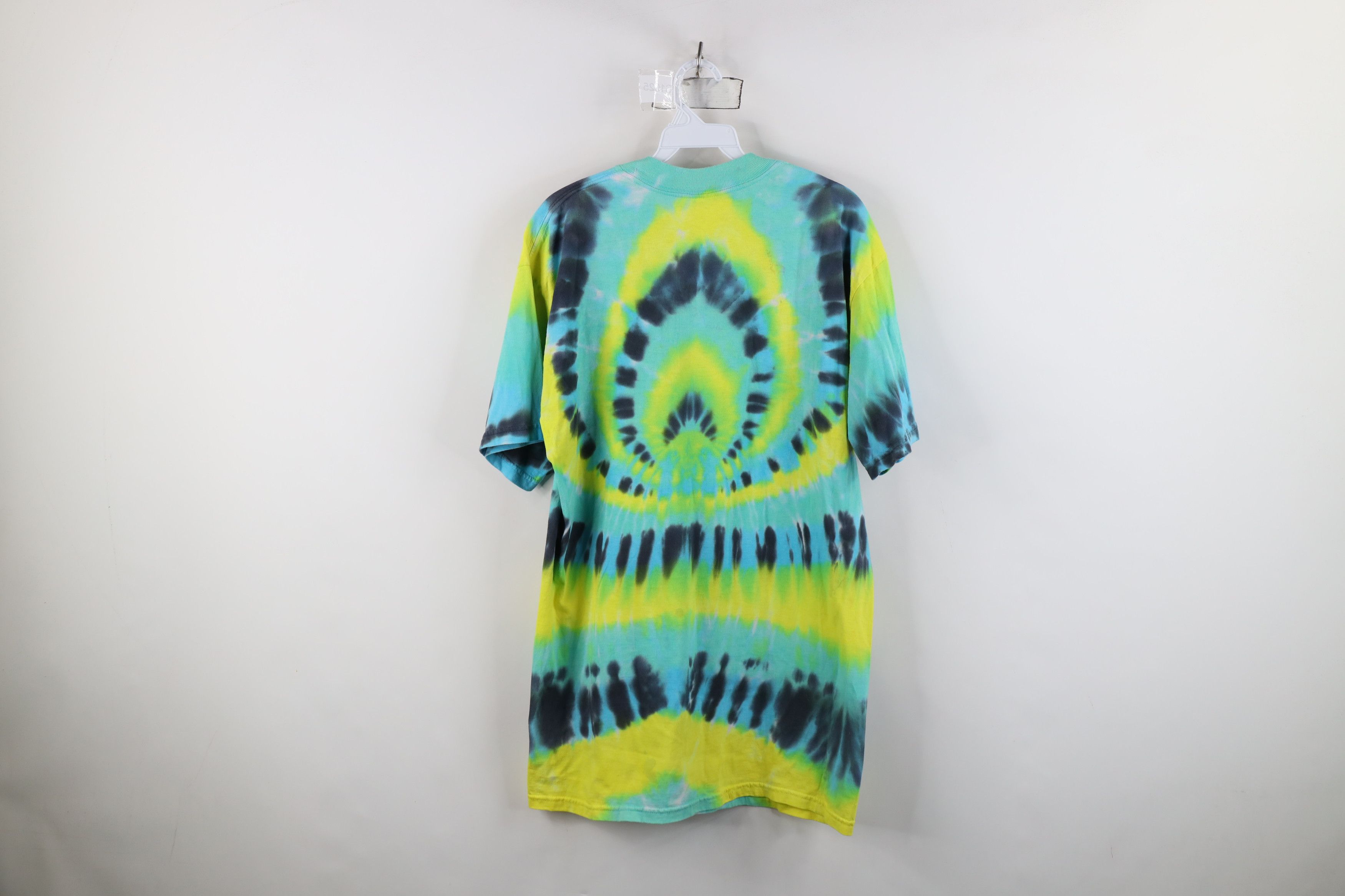 Vintage Vintage 90s Streetwear Tie Dye Acid Wash T-Shirt Trippy Size US L / EU 52-54 / 3 - 10 Thumbnail