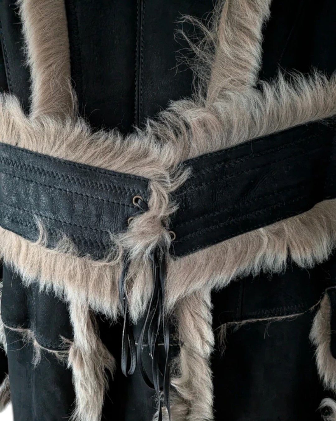 Roberto Cavalli MONGOLIAN LAMB SHEARLING LEATHER HEAVY COAT Size S / US 4 / IT 40 - 3 Thumbnail