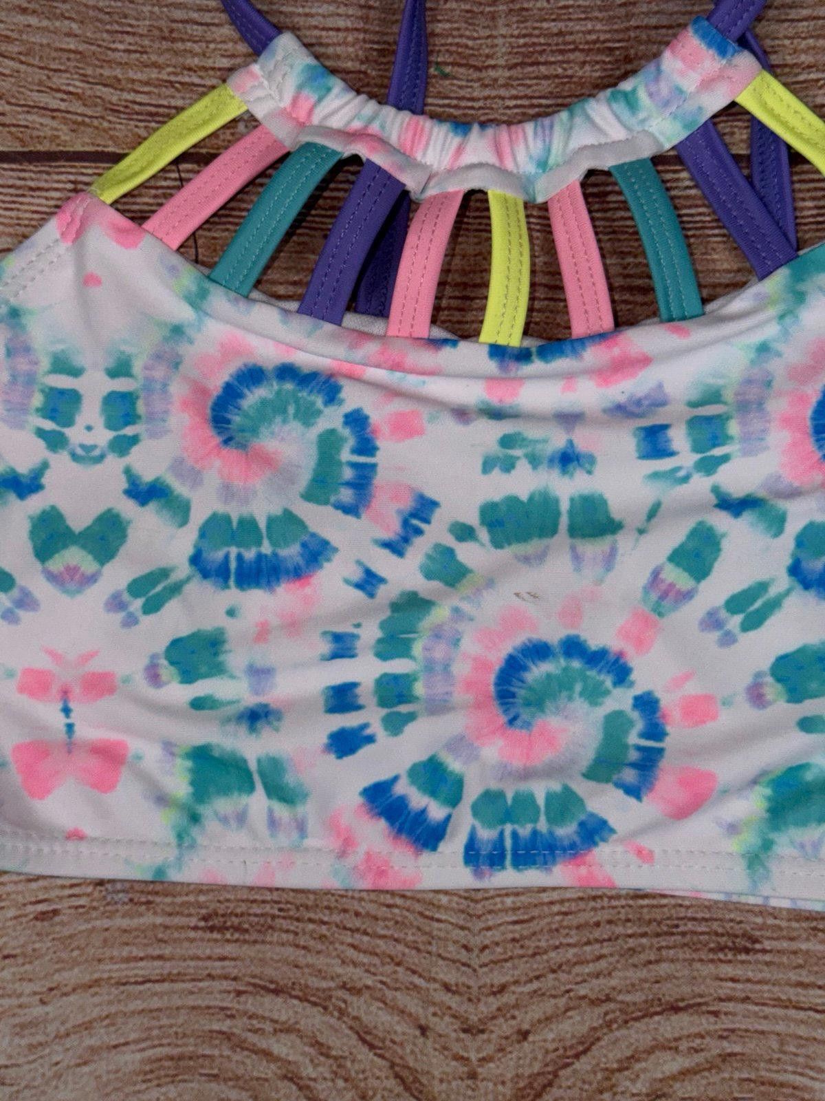 XOXO XOXO Girls Tie-Dye Halter Swim Top NWT Size 12/14 Size ONE SIZE - 2 Thumbnail