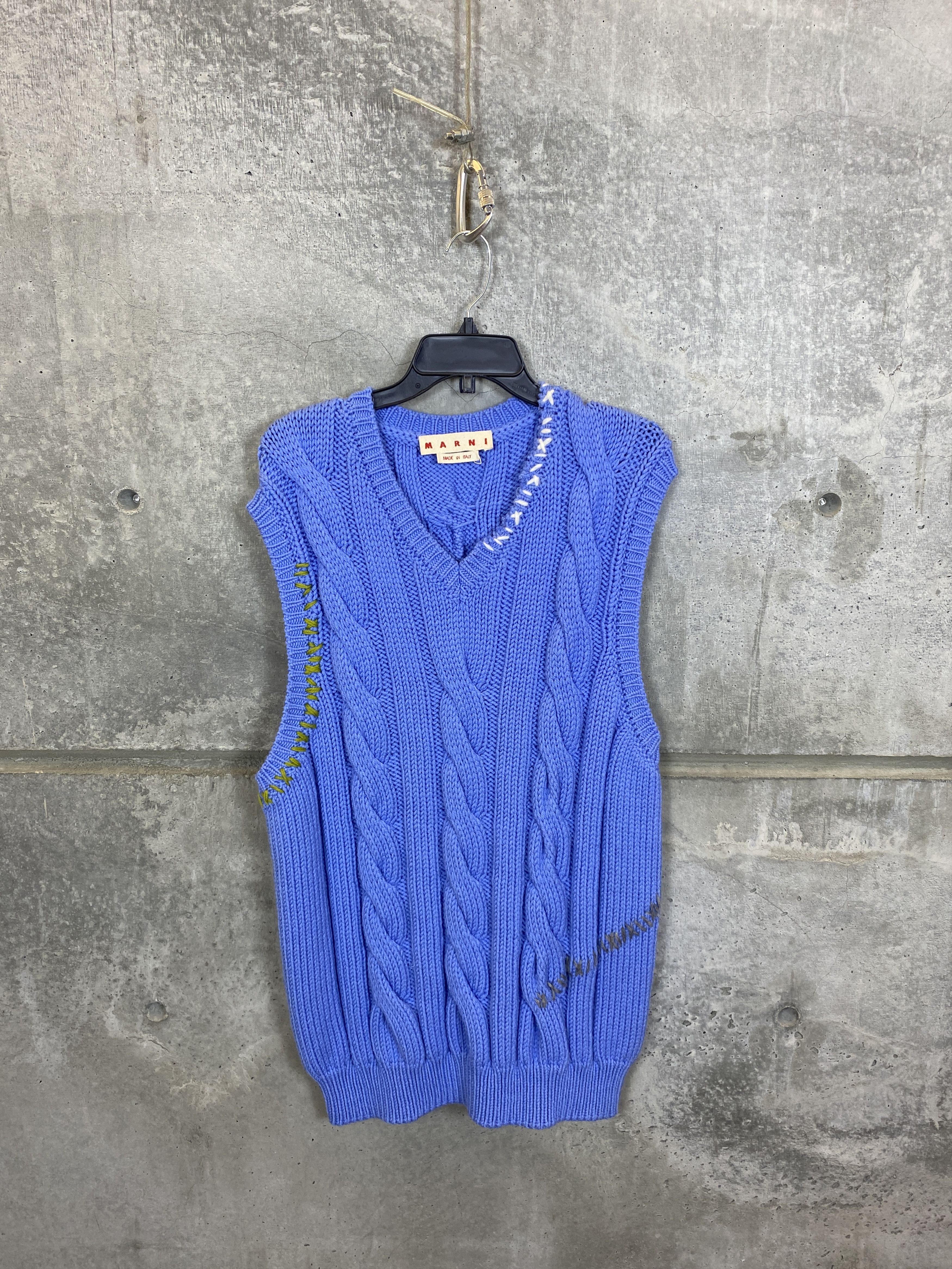 Marni $1150 MARNI CABLE KNIT SLEEVELESS SWEATER VEST Size US L / EU 52-54 / 3 - 1 Thumbnail