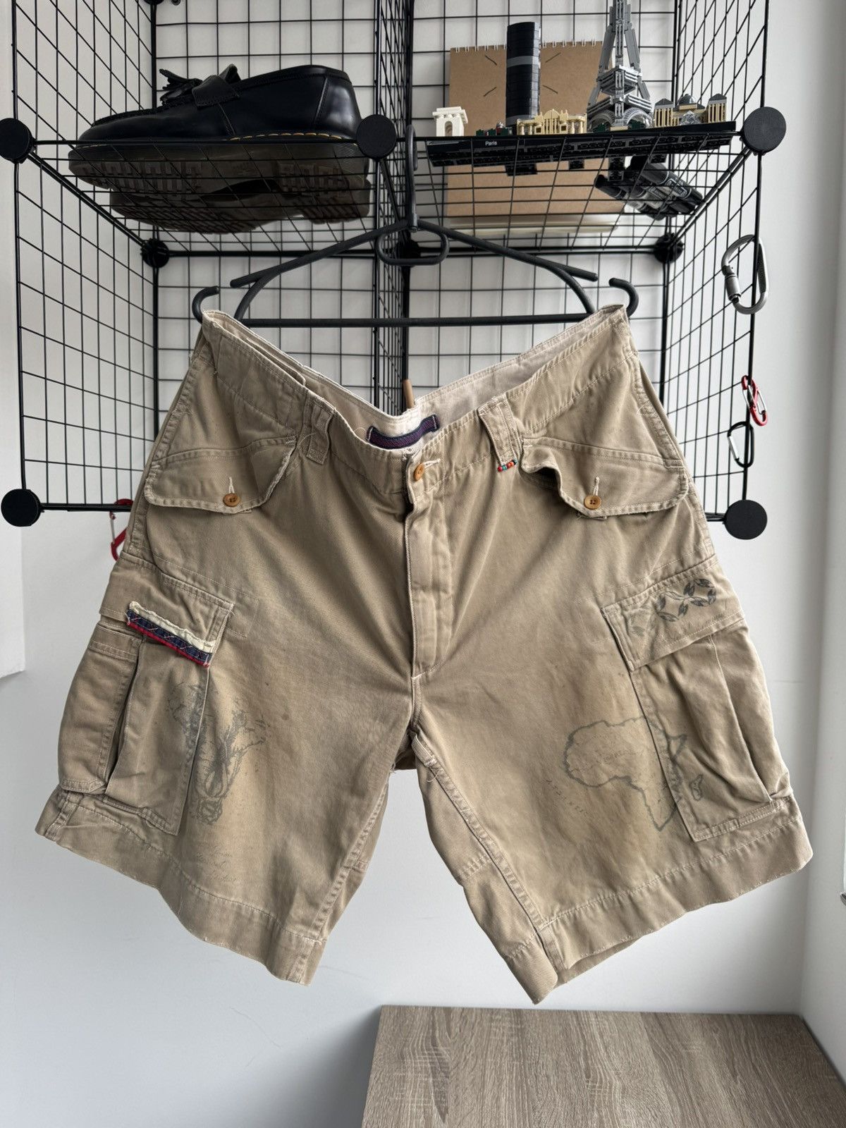 Polo Ralph Lauren Vintage Polo Ralph Lauren Safari Africa Cargo Printed Shorts Size US 36 / EU 52 - 3 Thumbnail