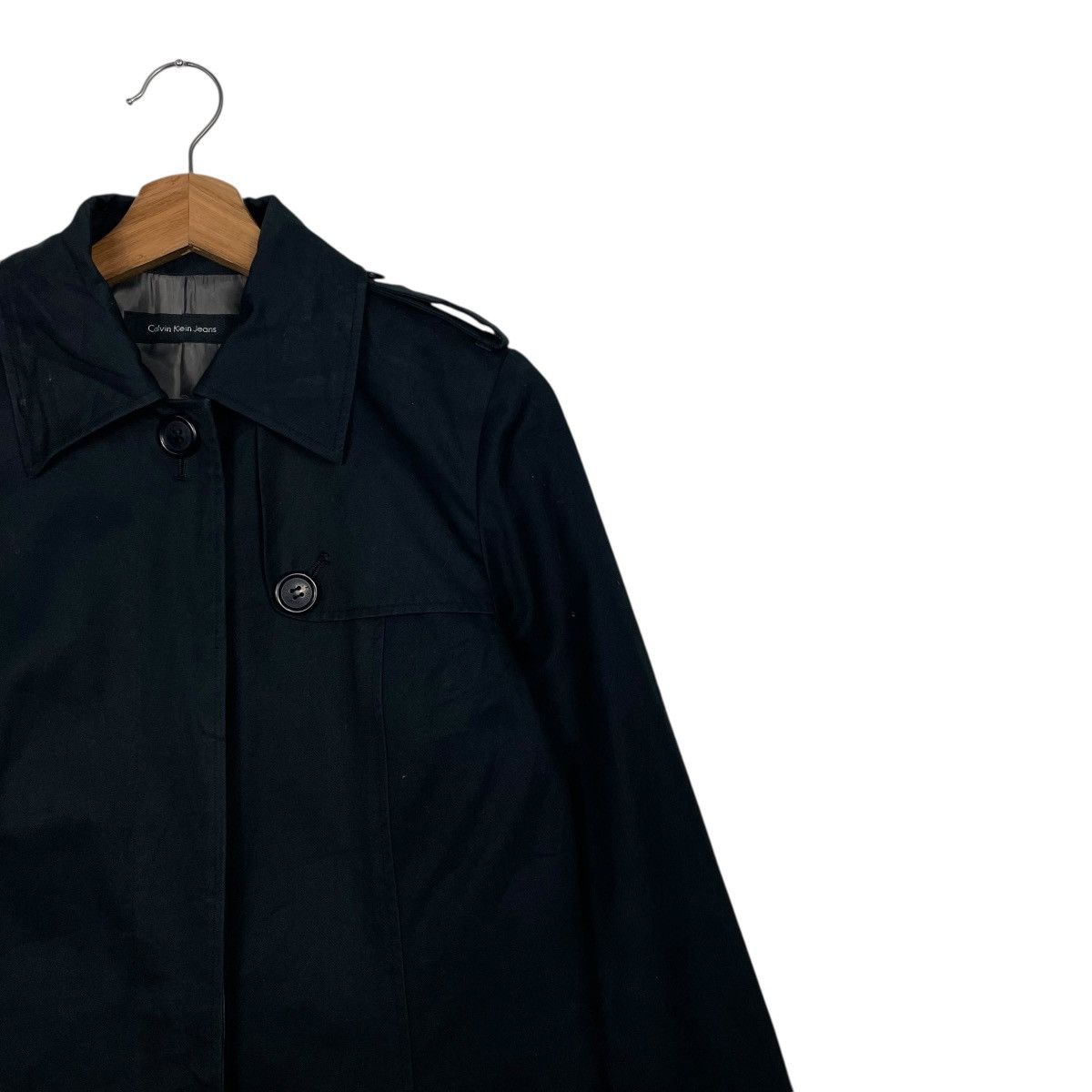 Calvin Klein Calvin Klein Jeans Black Long Jacket Size S / US 4 / IT 40 - 5 Thumbnail