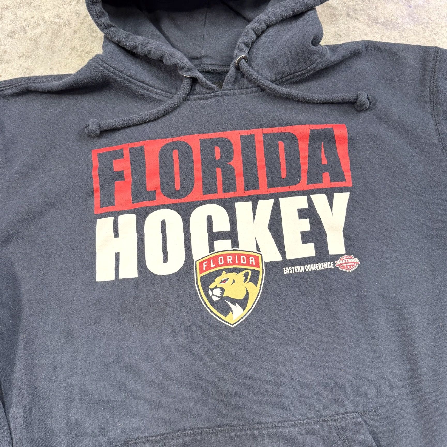NHL VINTAGE Florida Panthers Hoodie Mens 2XL Hockey Eastern Conference Pullover NHL Size US XXL / EU 58 / 5 - 2 Thumbnail
