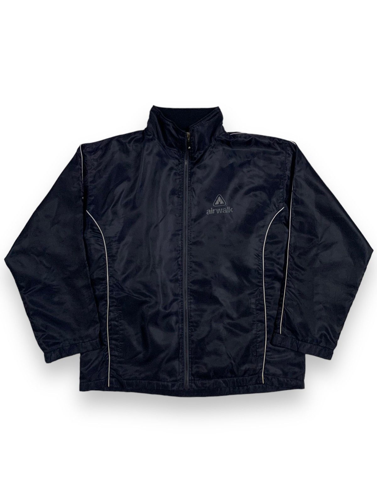 image of 90's Airwalk Small Logo Windbreaker Jacket in Navy, Men's (Size XL)