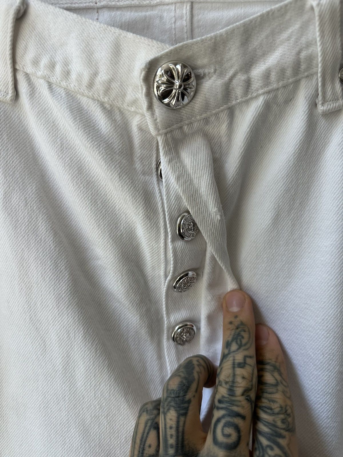 Chrome Hearts Chrome Hearts Levi Leopard Star Silver Patch 36 38 jeans Size US 36 / EU 52 - 4 Thumbnail
