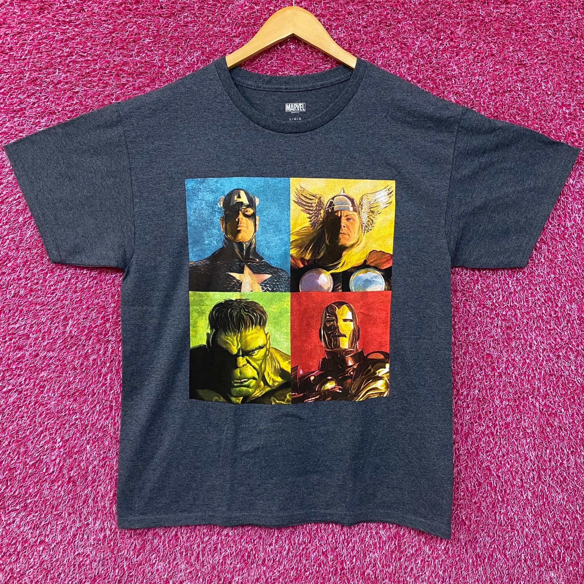 Marvel Comics Marvel Avengers Graphic Iron Man, Captain America, Thor , Hu Size US L / EU 52-54 / 3 - 1 Thumbnail