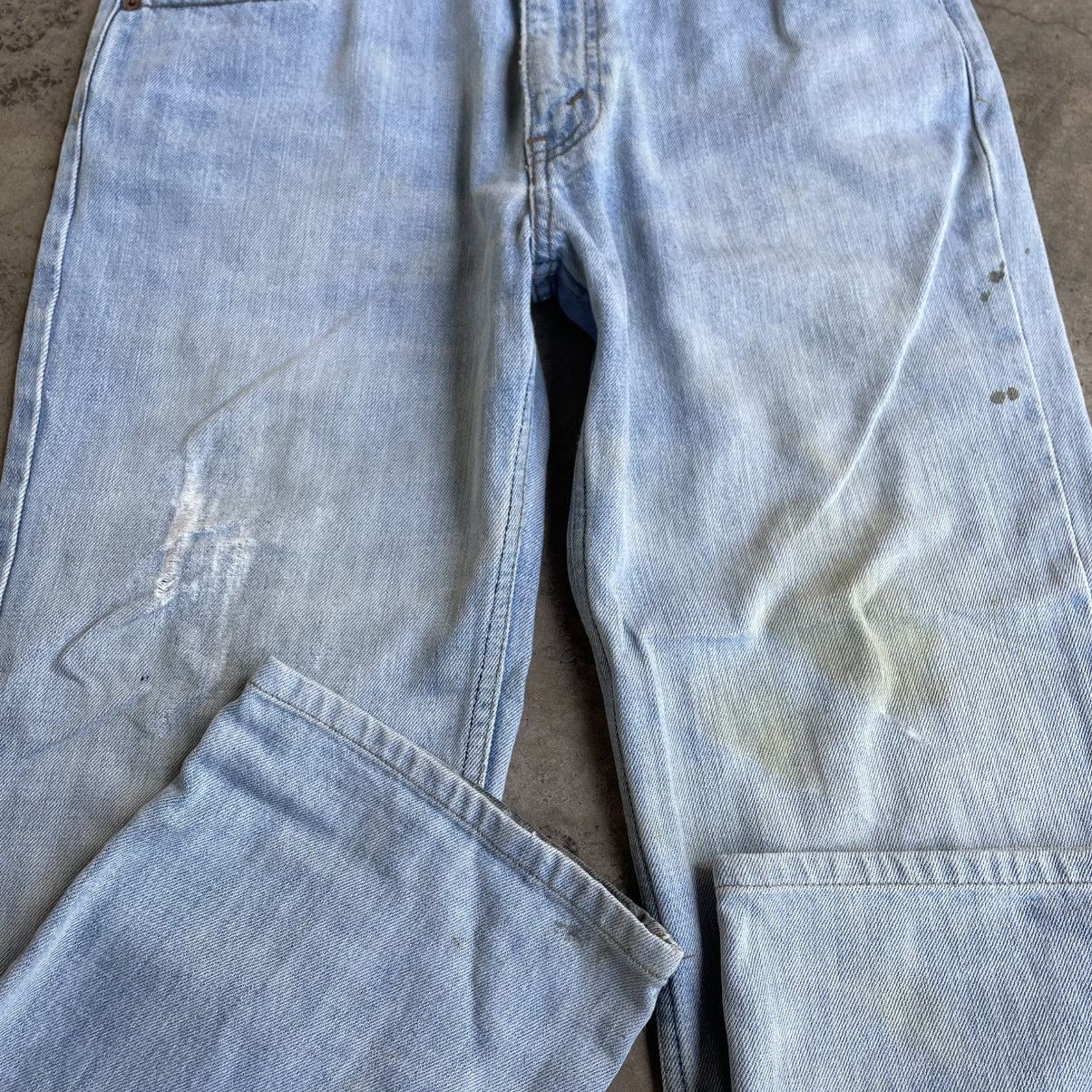 Levi's 🔥Vintage Levis 533 Stoned Washed Ripped Denim Jeans Size US 33 - 7 Thumbnail