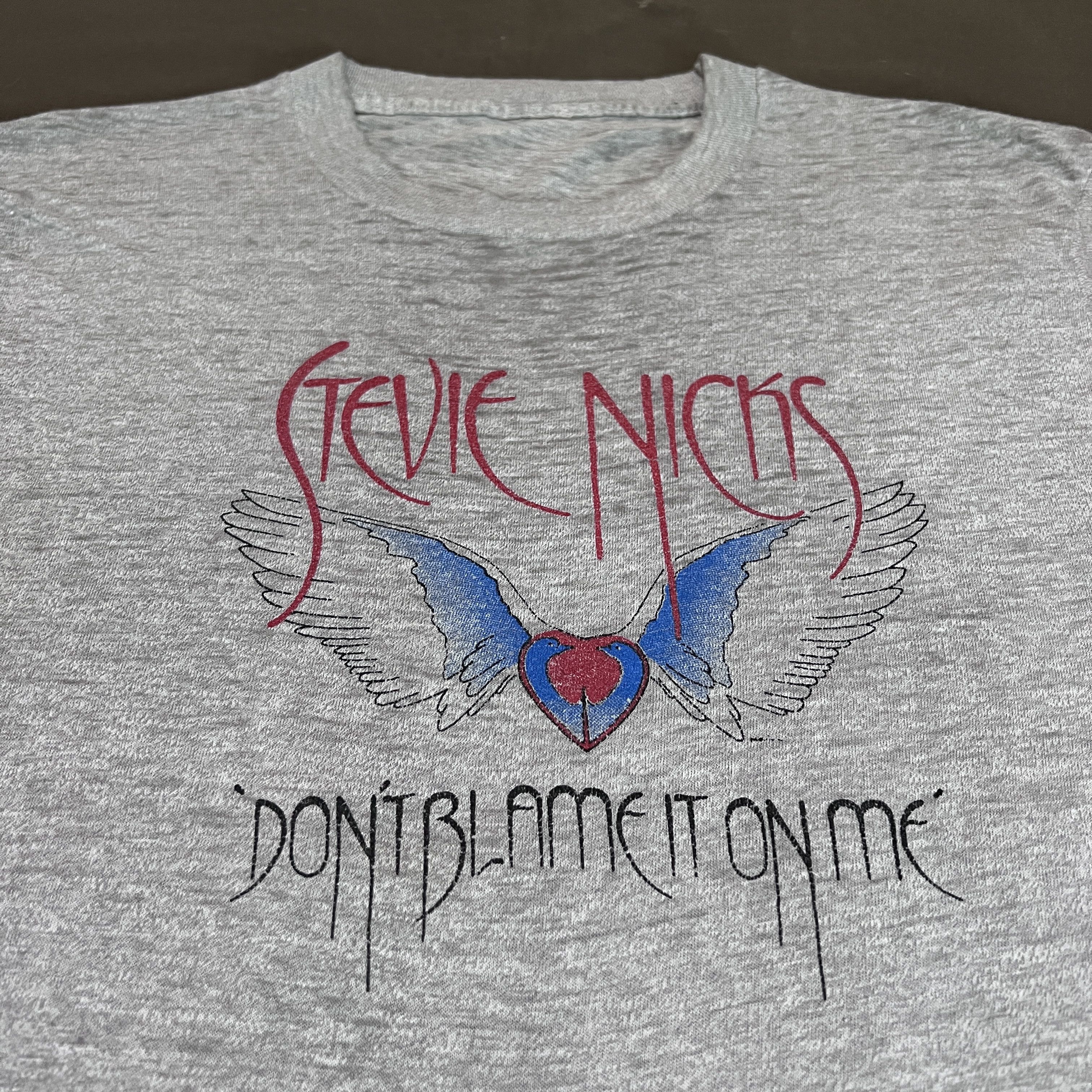 Band Tees × Vintage Vintage 80s Stevie Nicks DON'T BLAME IT ON ME Tour Tee Faded Size US M / EU 48-50 / 2 - 1 Thumbnail