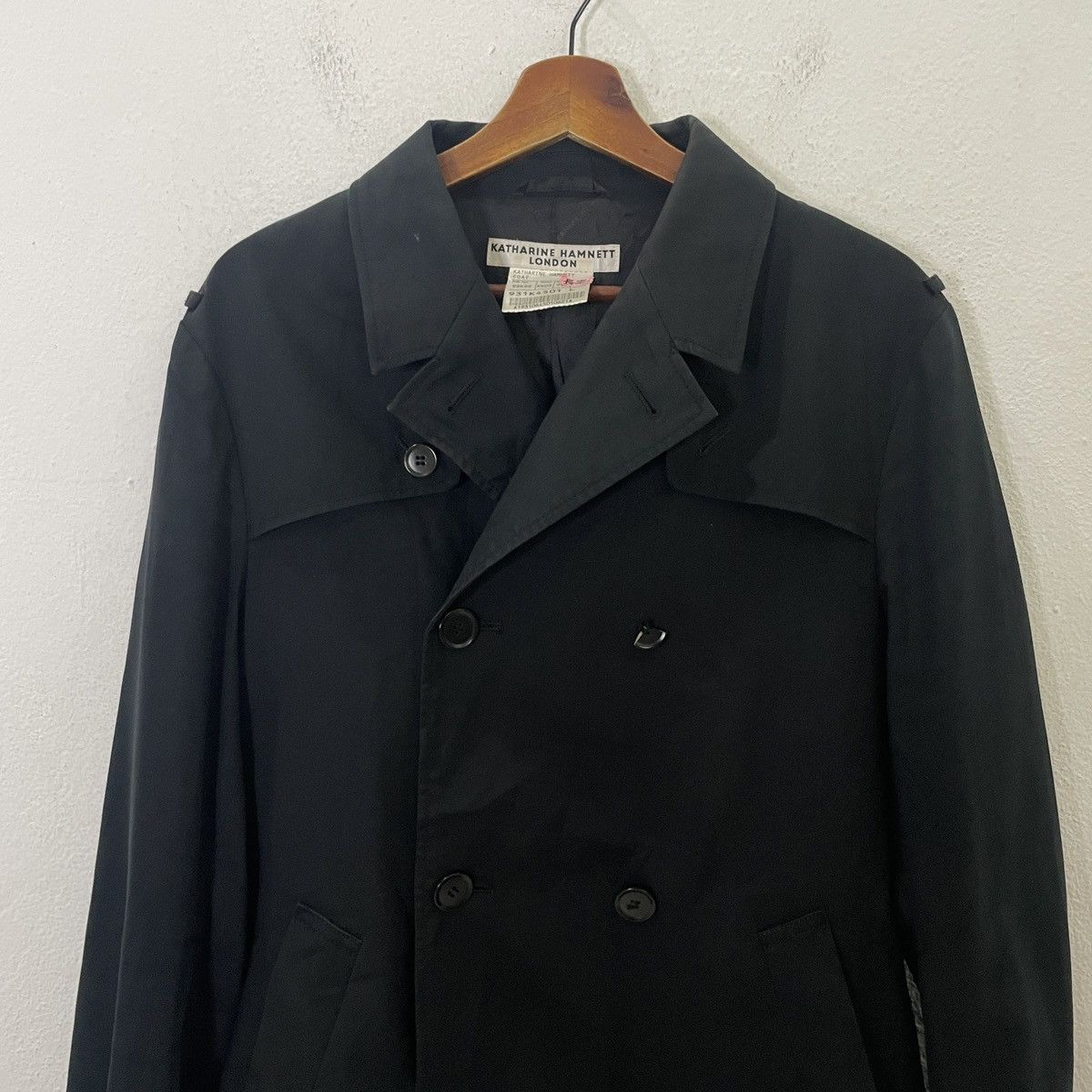 Katharine Hamnett London Vintage Katharine Hamnet London Trench Coat Jacket Size L / US 10 / IT 46 - 4 Thumbnail