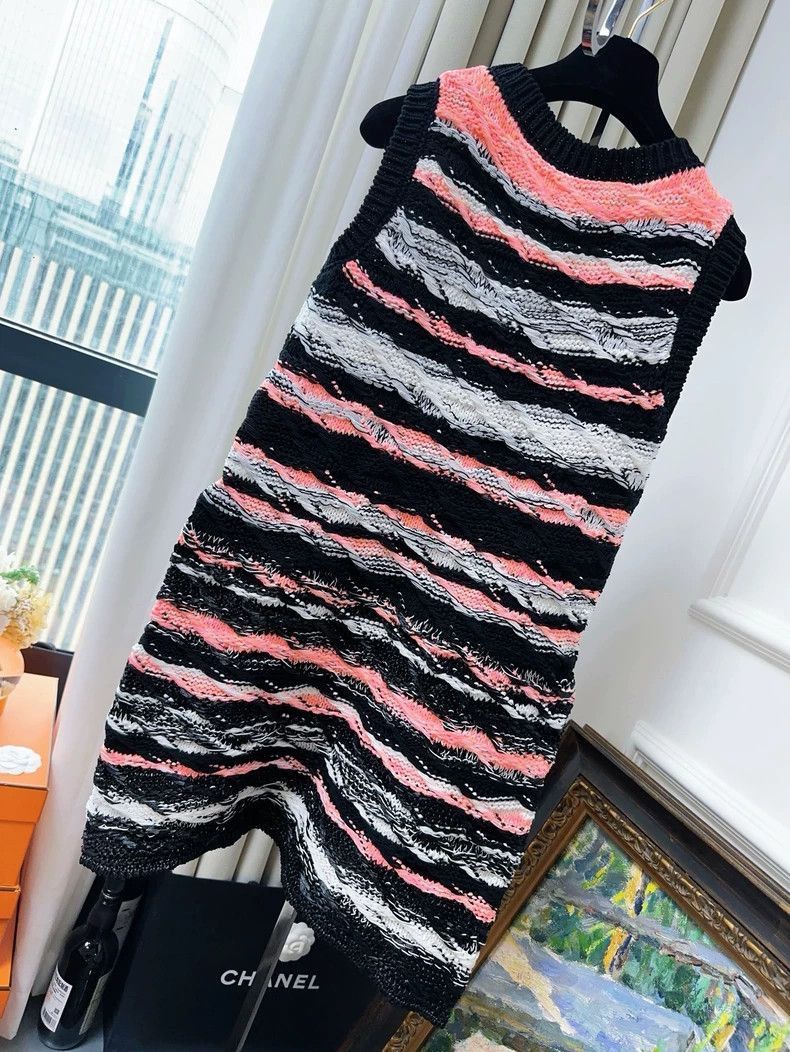 Chanel Chanel 20S Sleeveless Knit Dress Size M / US 6-8 / IT 42-44 - 2 Thumbnail