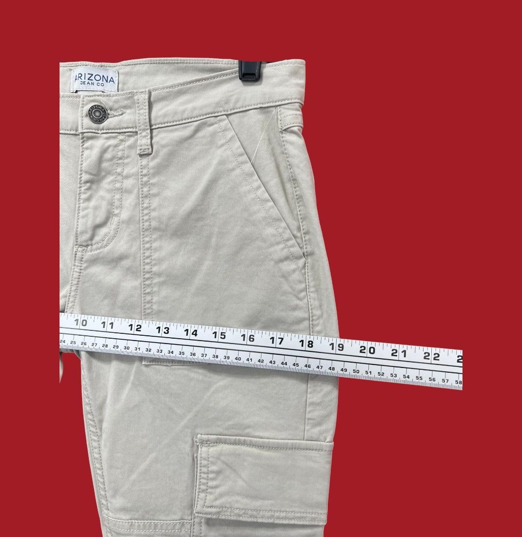 Arizona Jean Co. Arizona - Women's Low-Rise Flared Cargo Pants - Beige - 3 Size 30" / US 8 / IT 44 - 6 Thumbnail