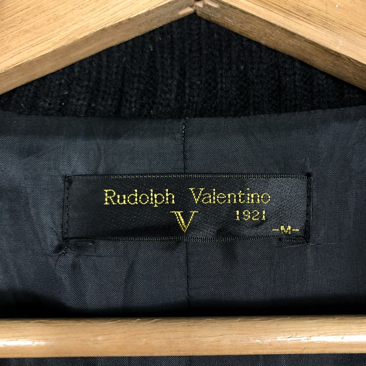 Japanese Brand × Vintage 📌VINTAGE BOMBER JACKET KNIT RUDOLF VALENTINO Size US M / EU 48-50 / 2 - 18 Thumbnail
