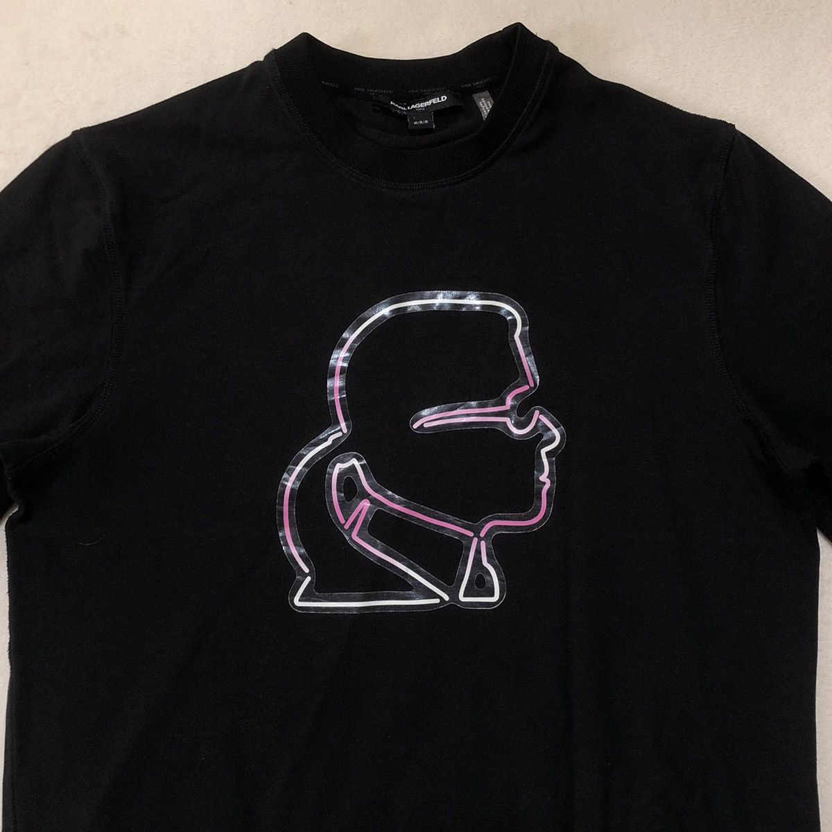 Designer × Karl Lagerfeld KARL LAGERFELD Jelly-effect Ikonik Karl Logo Sweatshirt Size US M / EU 48-50 / 2 - 2 Thumbnail